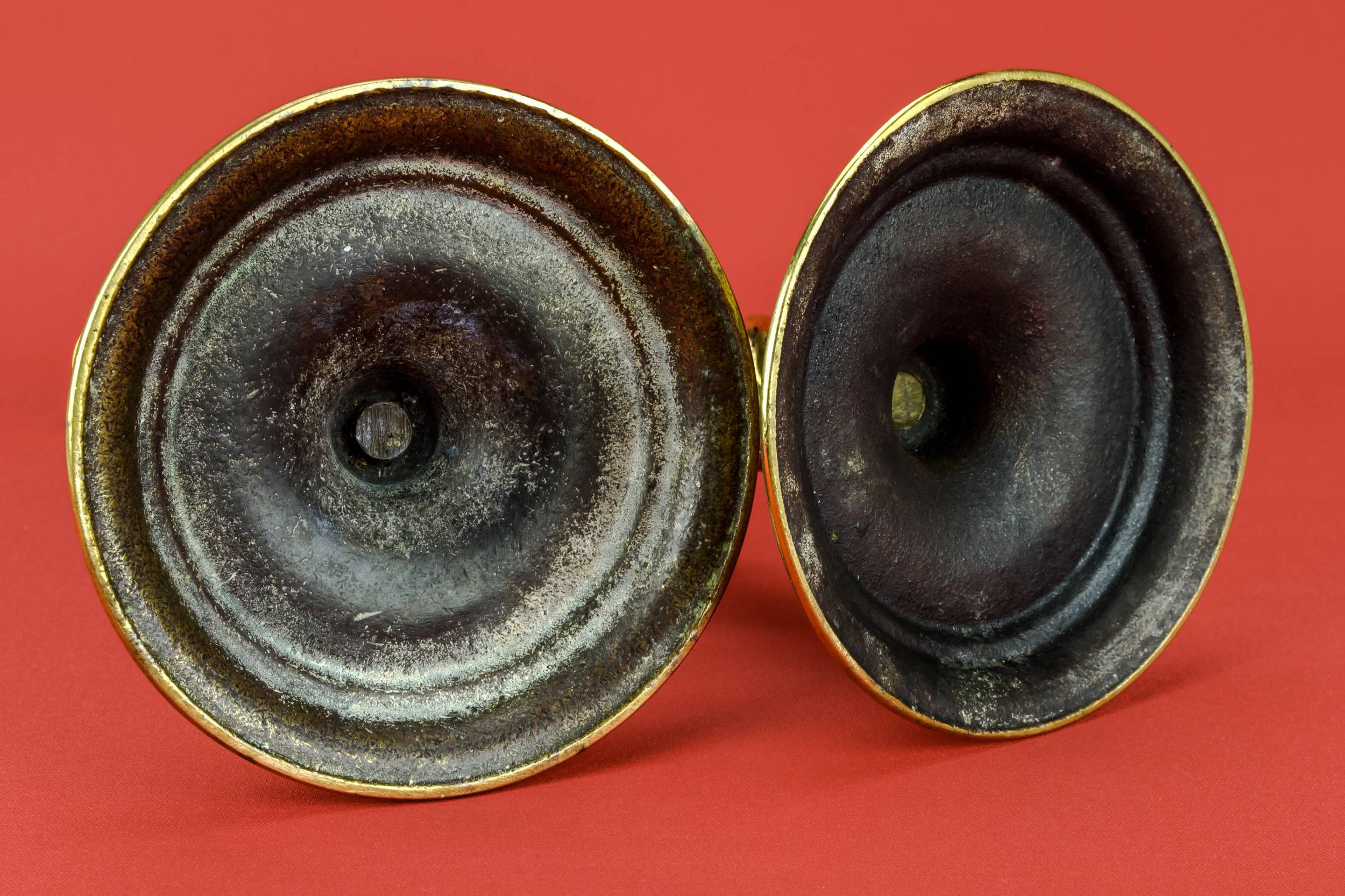 Brass Victorian Barley — 2 barley twist candlesticks 4