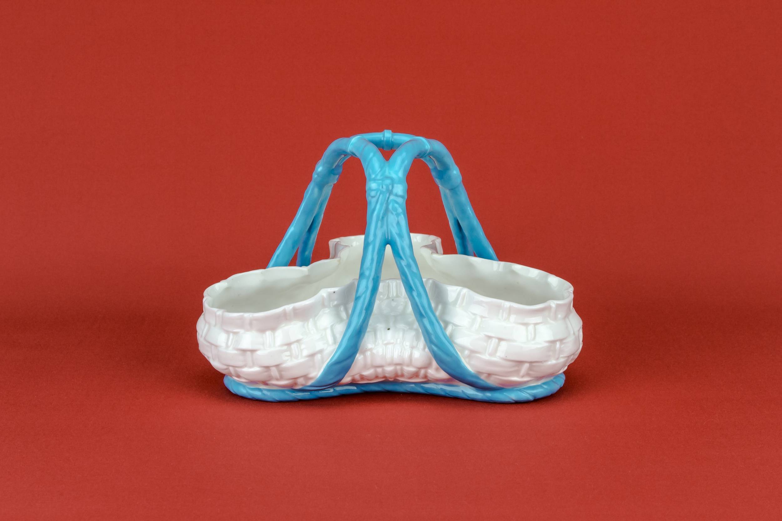 Spectacular Turquoise Basket — Strawberry serving bowl