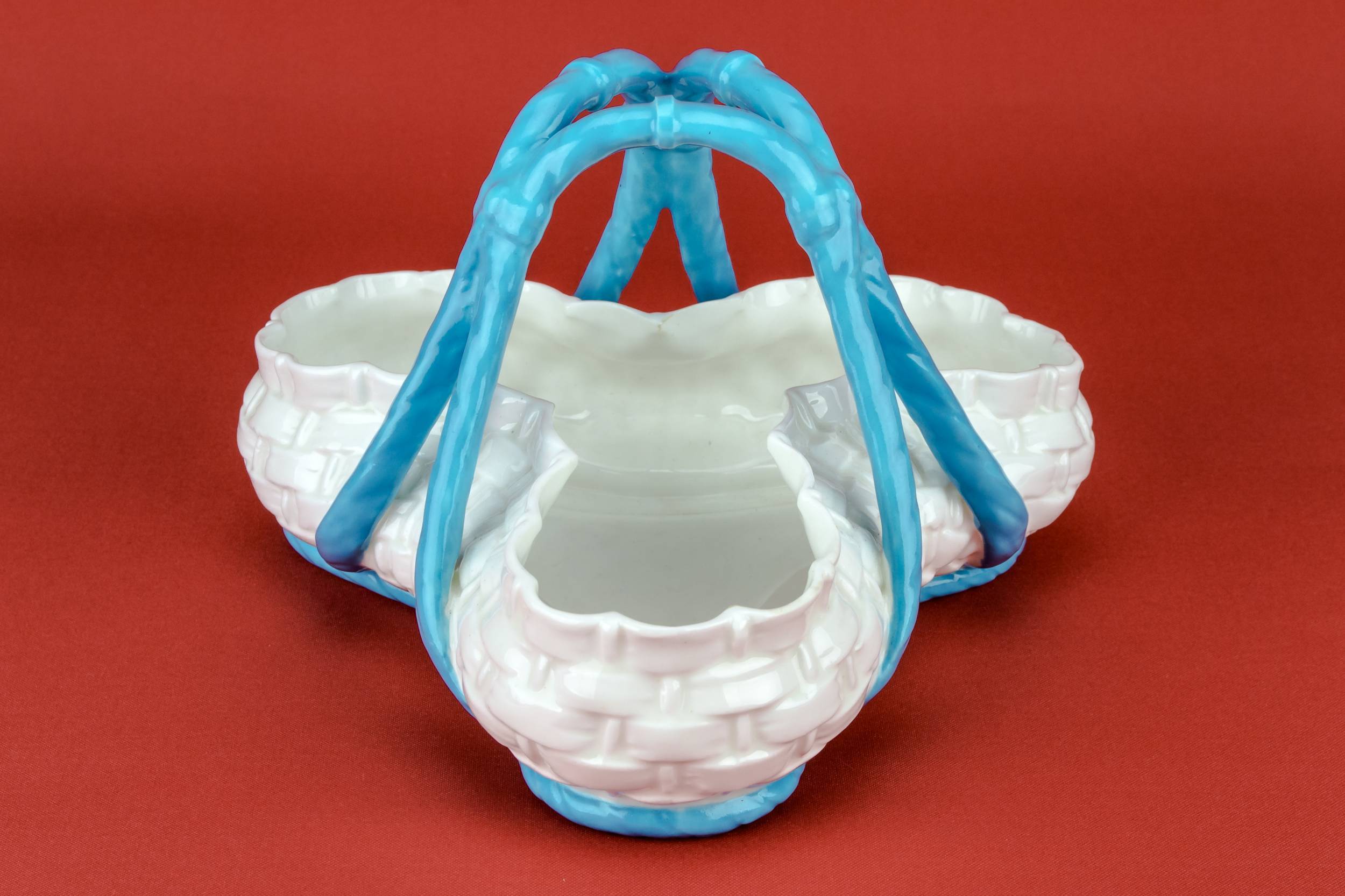 Spectacular Turquoise Basket — Strawberry serving bowl 1