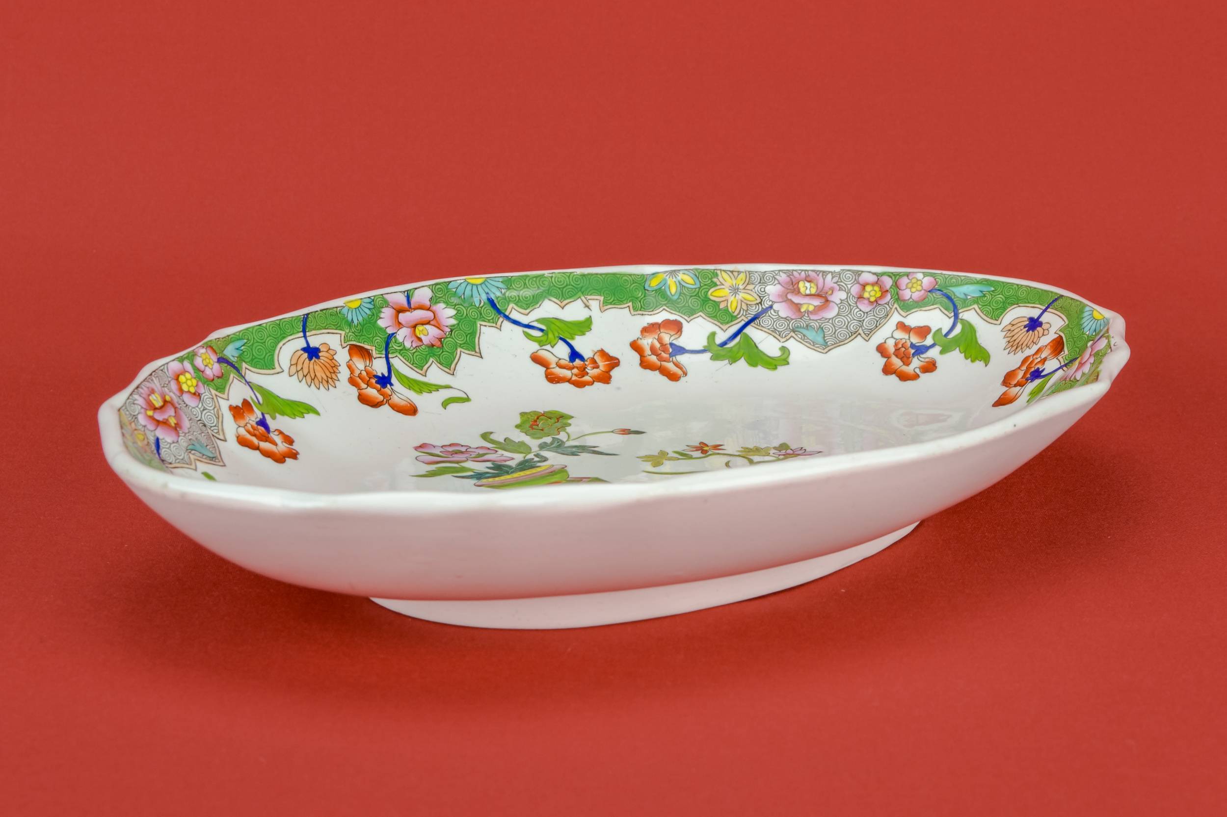Opulent Chinoiserie Floral — Oval serving bowl by Spode 1