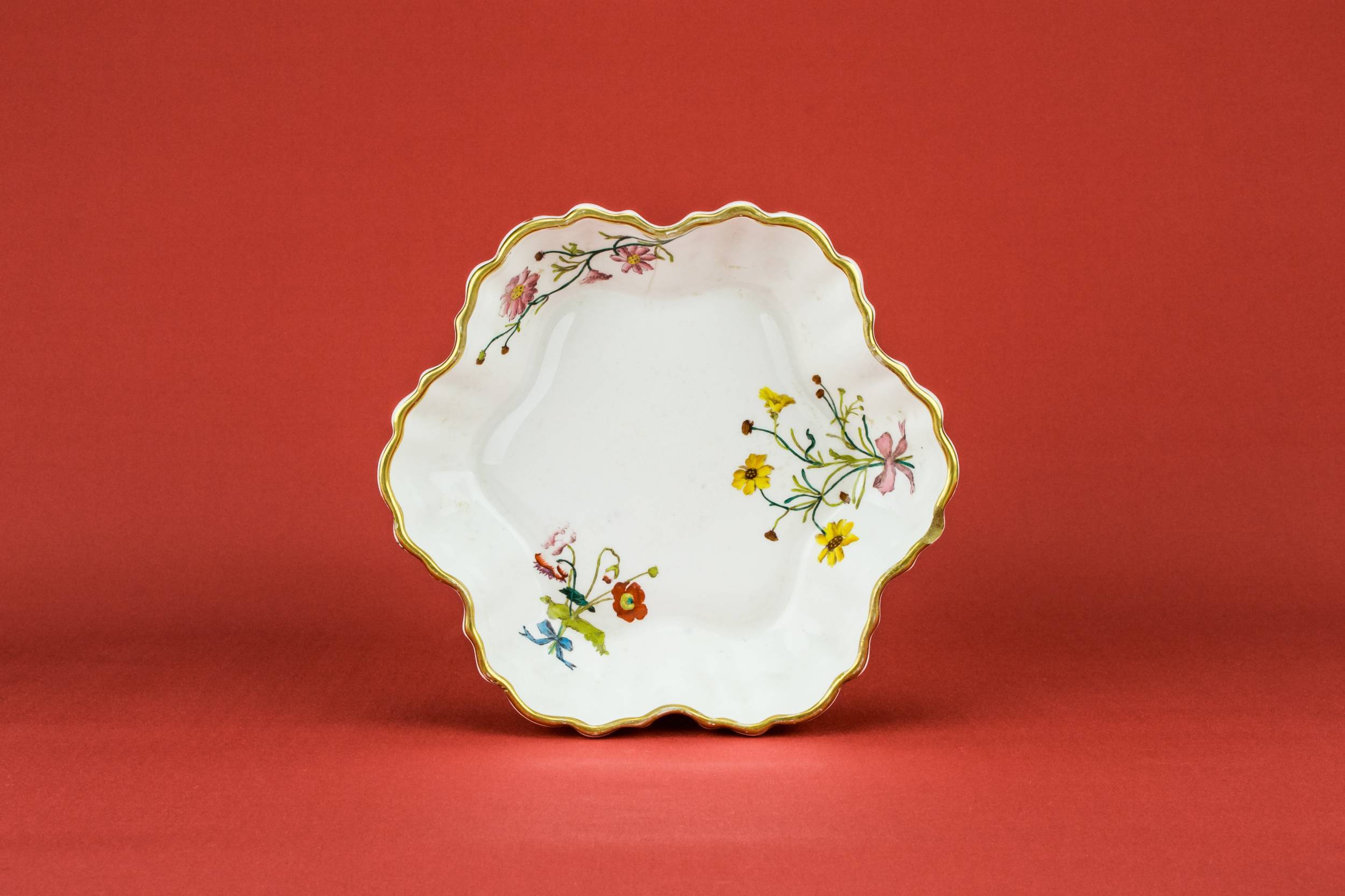 Painted Strawberry Bowl — Elegant serving bowl