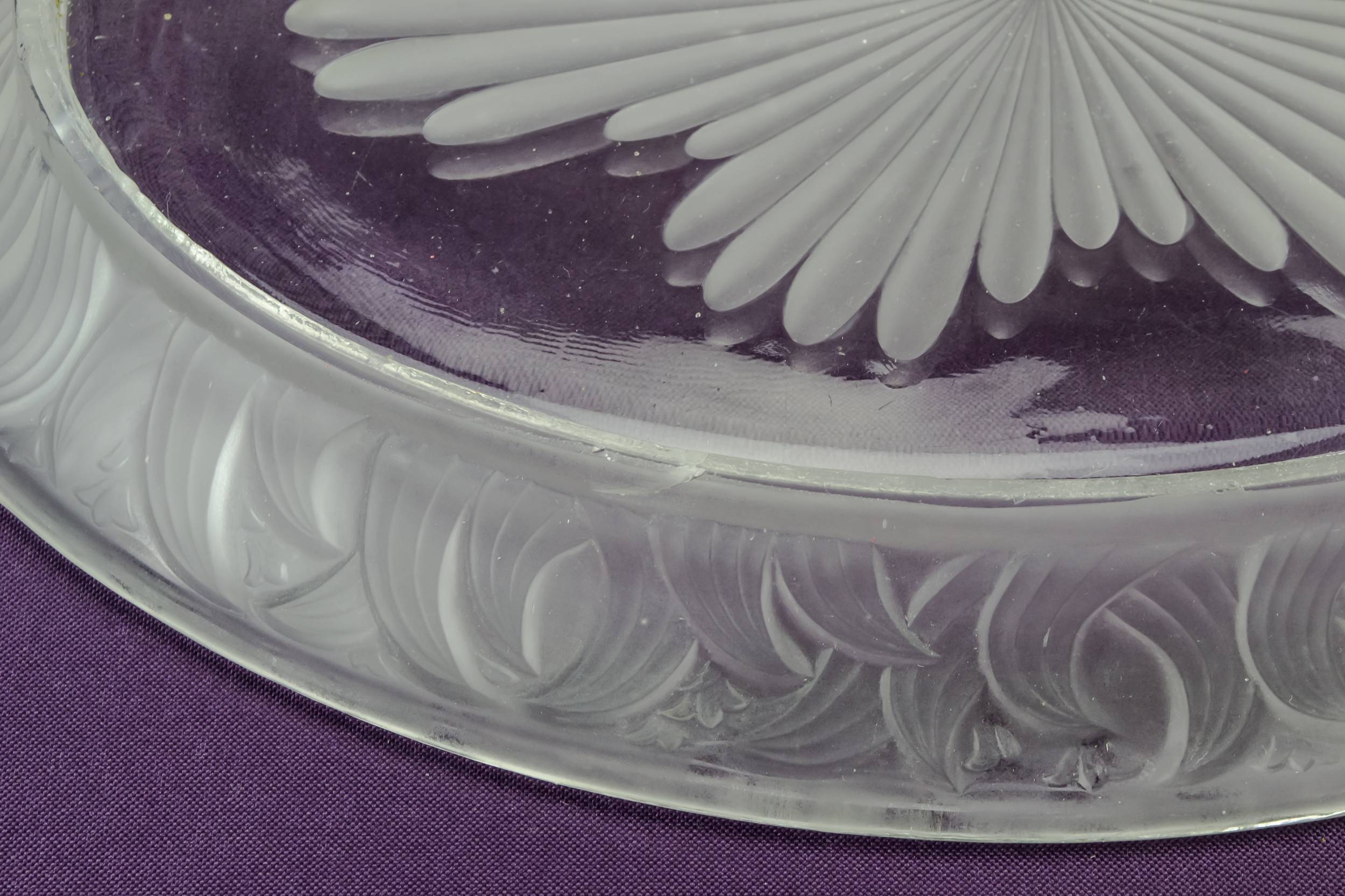 Glass Arts Crafts — Glass bread serving platter 2