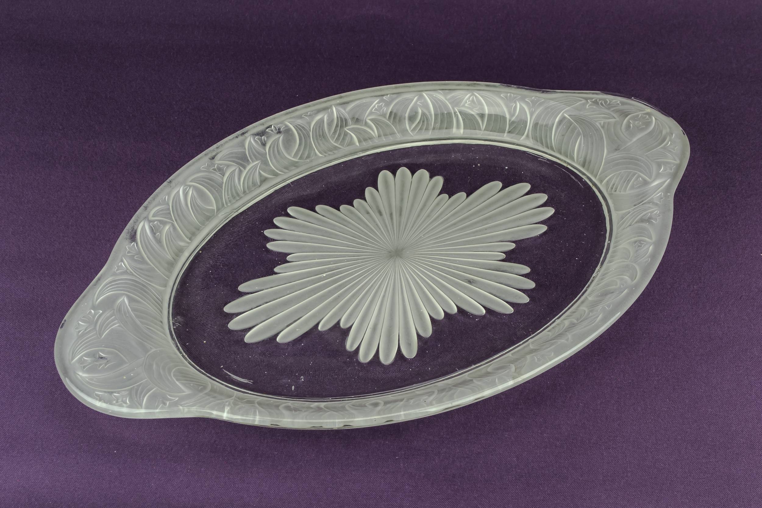 Glass Arts Crafts — Glass bread serving platter 3