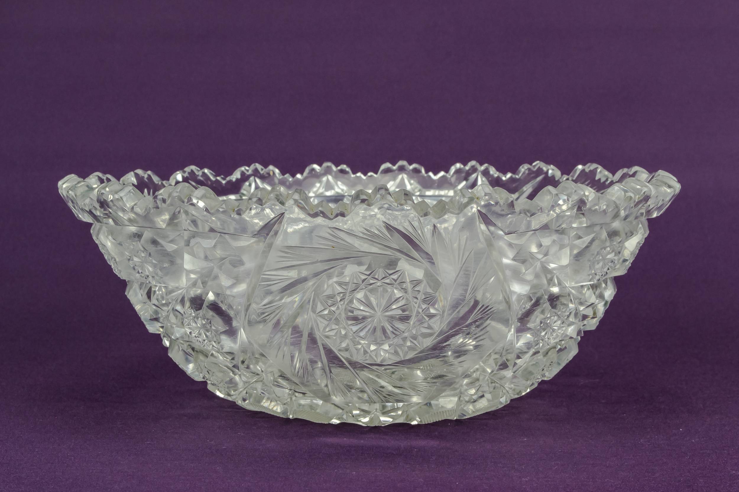 Clear Antique 10.2'' — Cut glass serving bowl 1