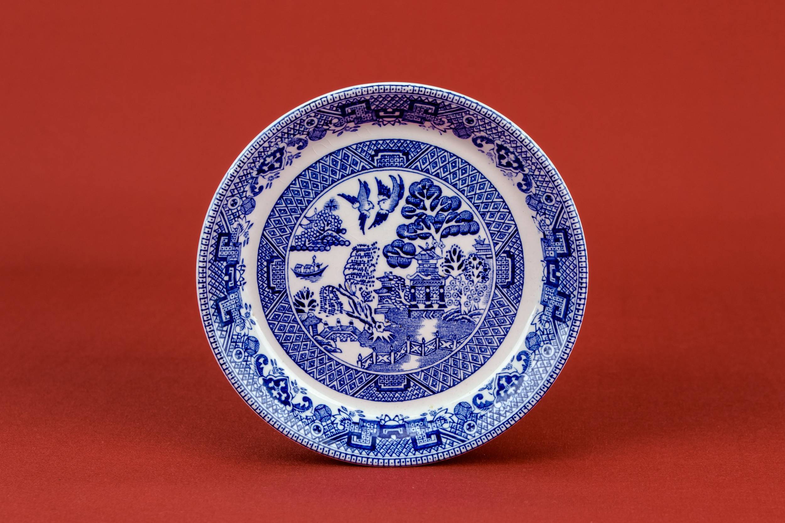 Wood Porcelain Classical — Blue and white butter dish 1