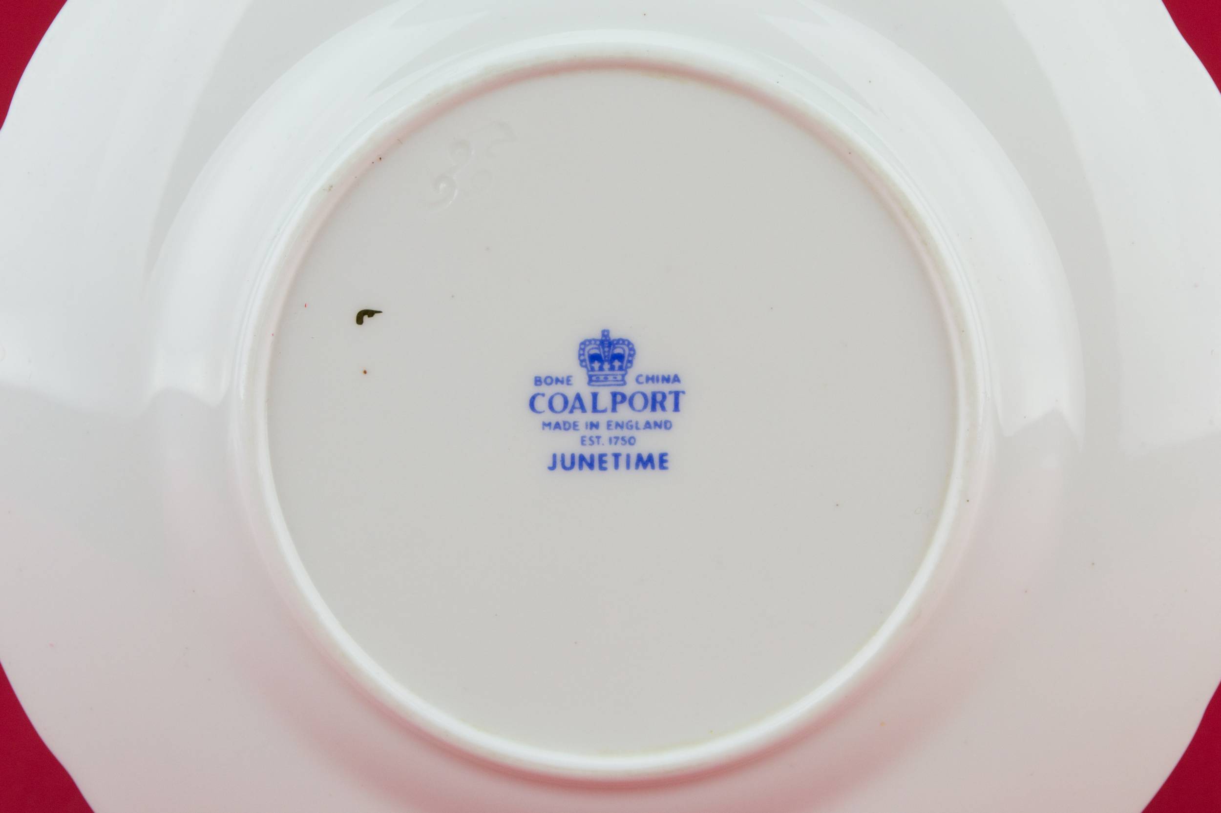 Porcelain Elegant PLATES — 2 Coalport small plates 2