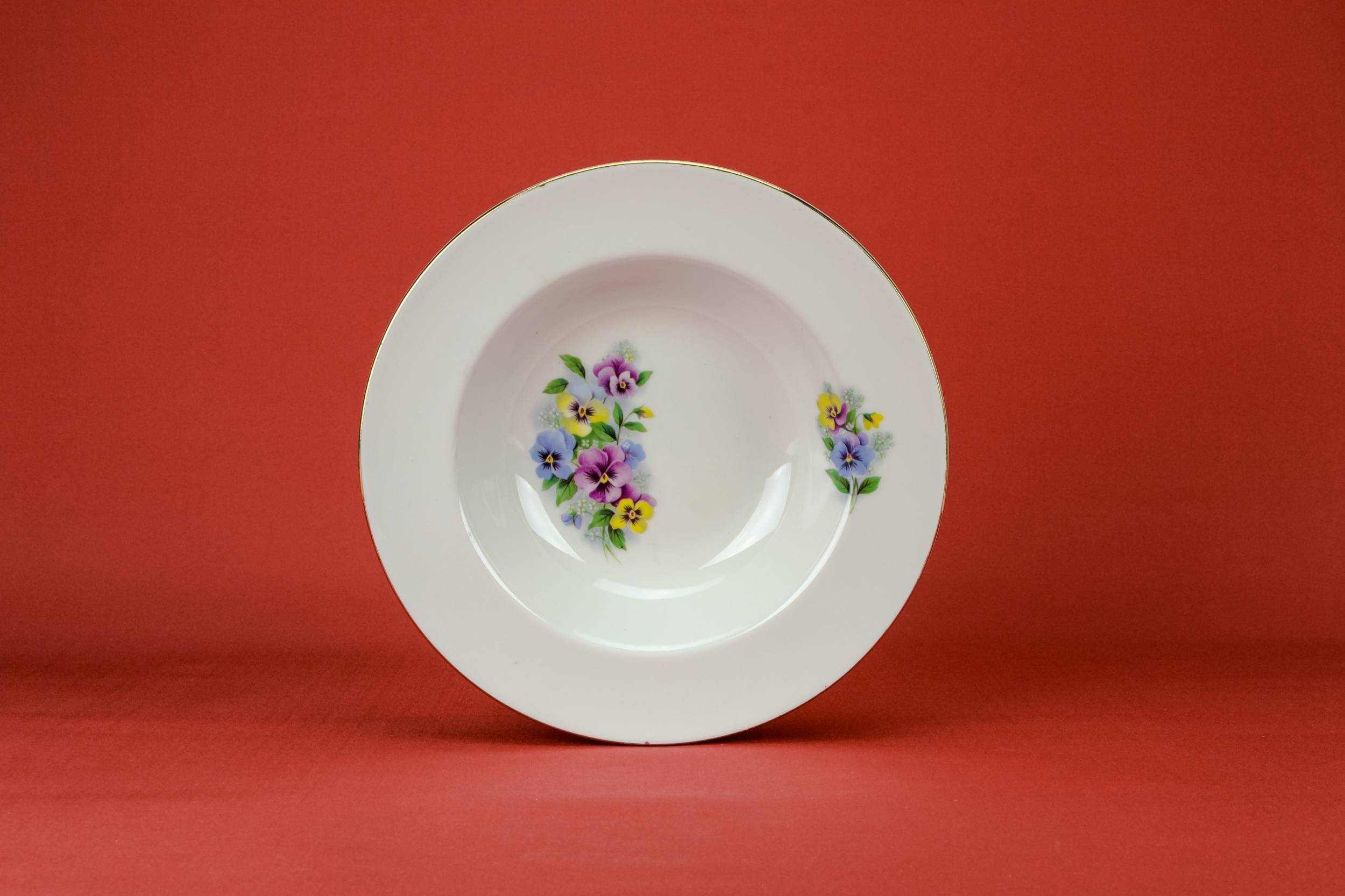 Elegant Retro Floral — 6 floral dinner plates 1