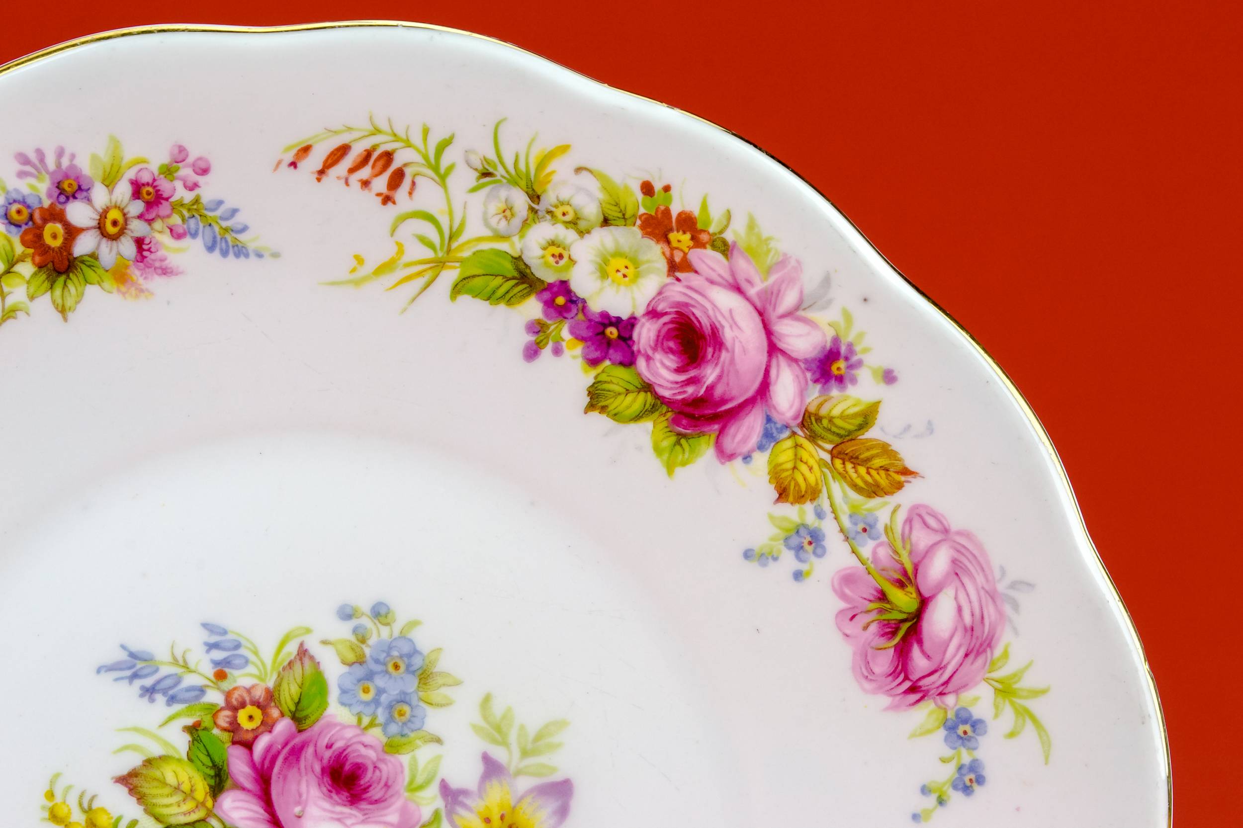 Floral Cake Serving — Floral cake serving plate 1