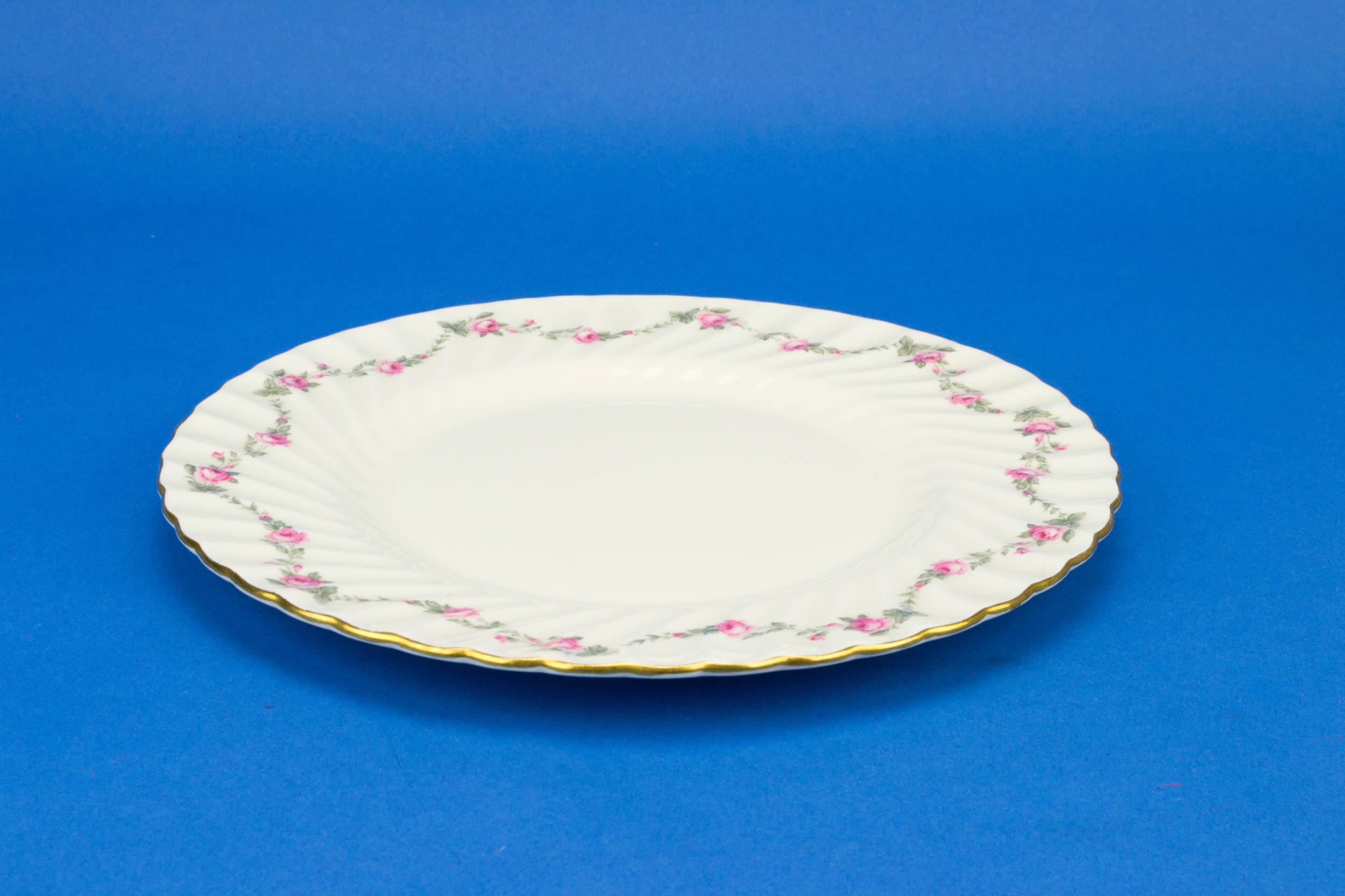 Traditional Porcelain Floral — Mintons pink cake plate 1
