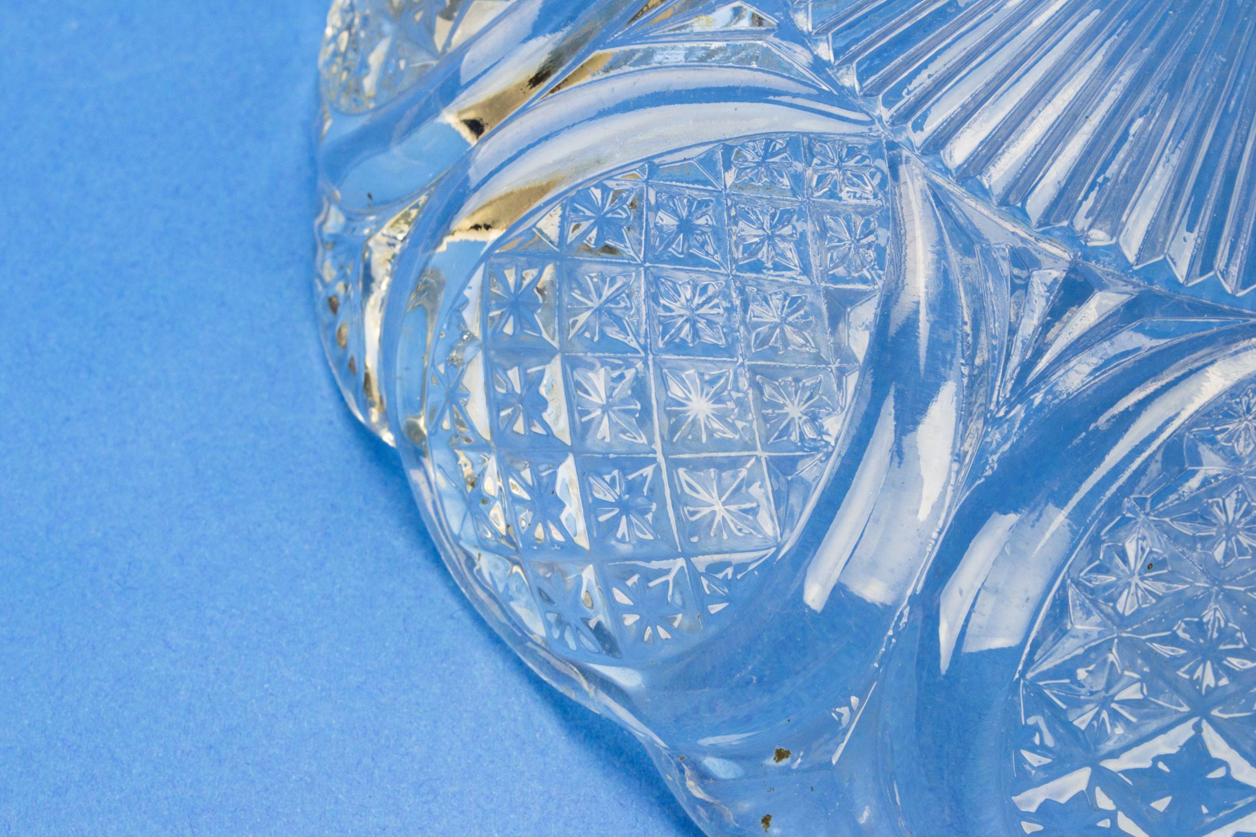 Beautiful Glass Diamond — Large fruit stem bowl 3