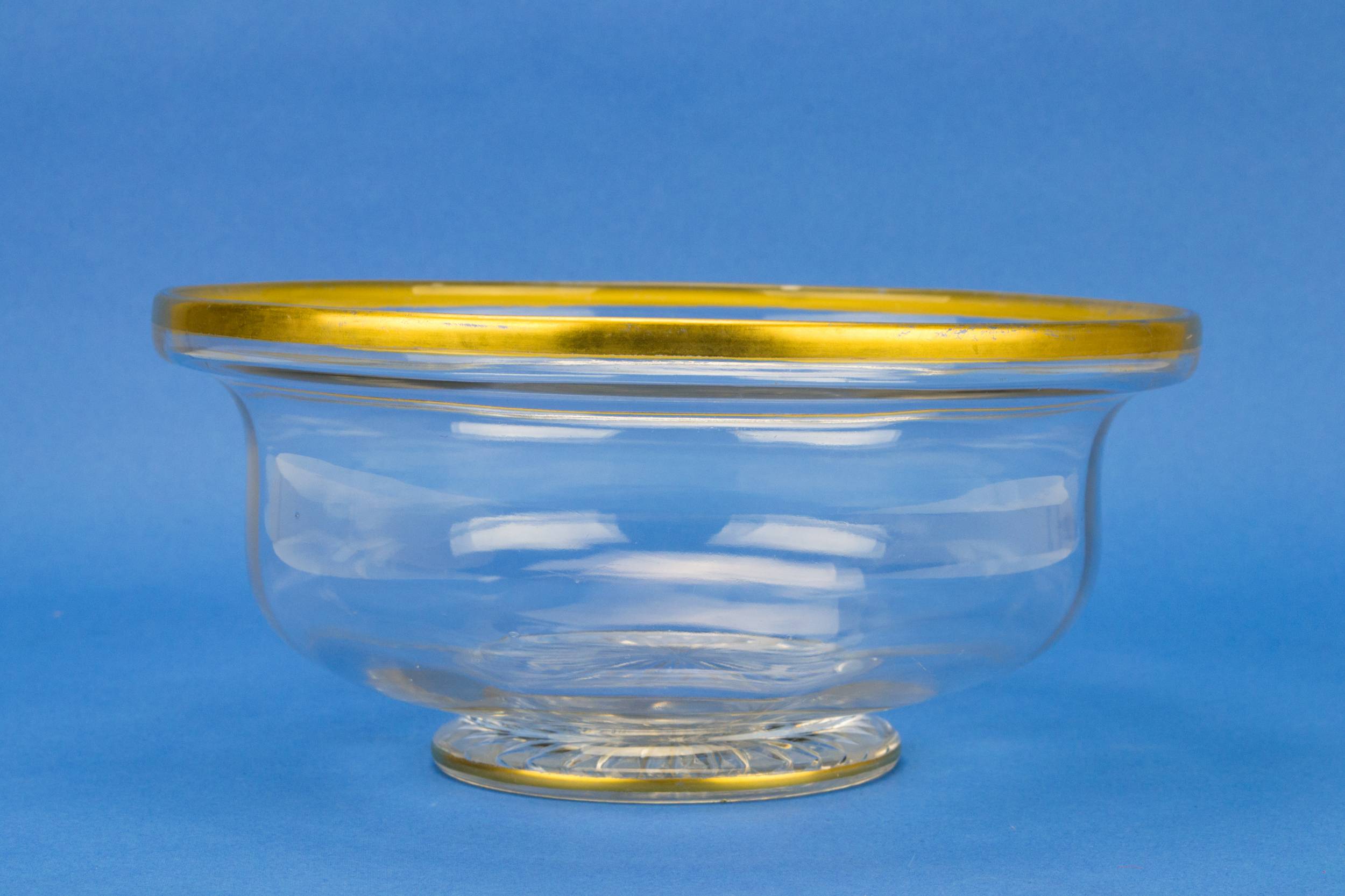 Edwardian Antique Minimalist — Cut glass serving bowl 1