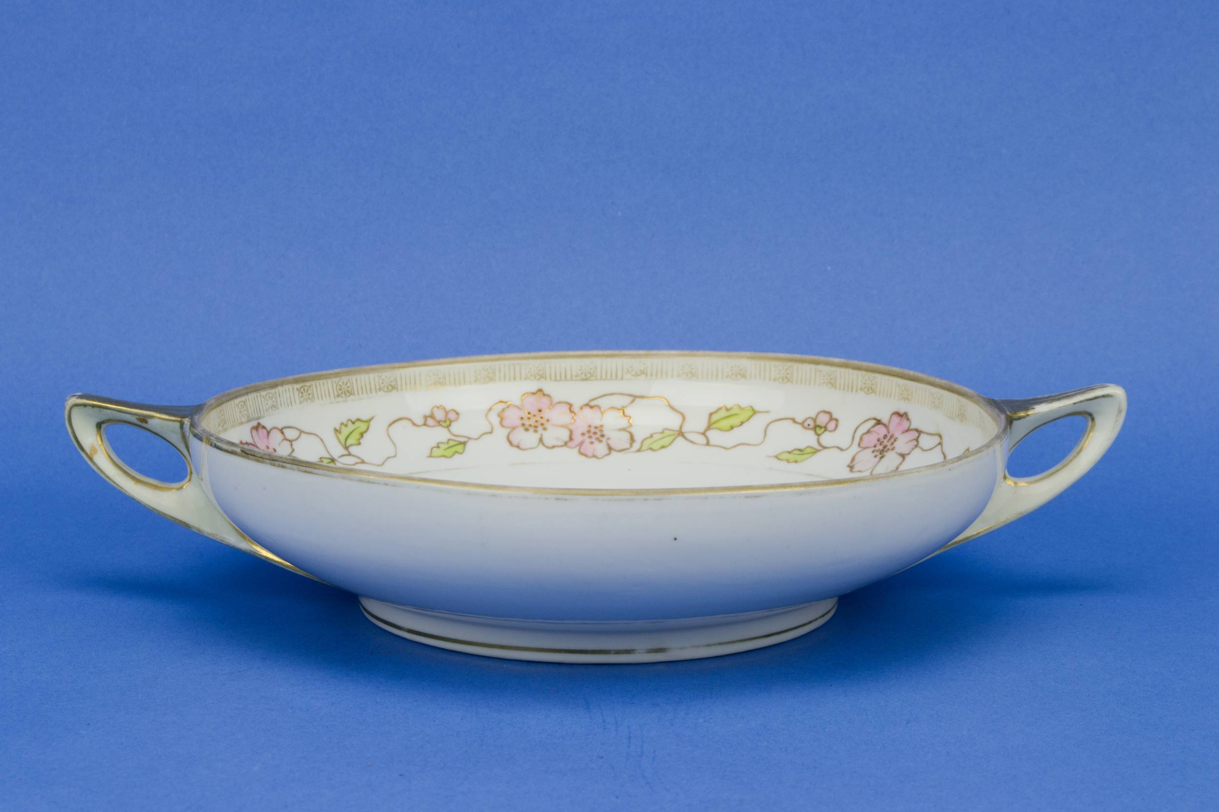 Porcelain Serving Bowl — Nippon pink serving bowl 1