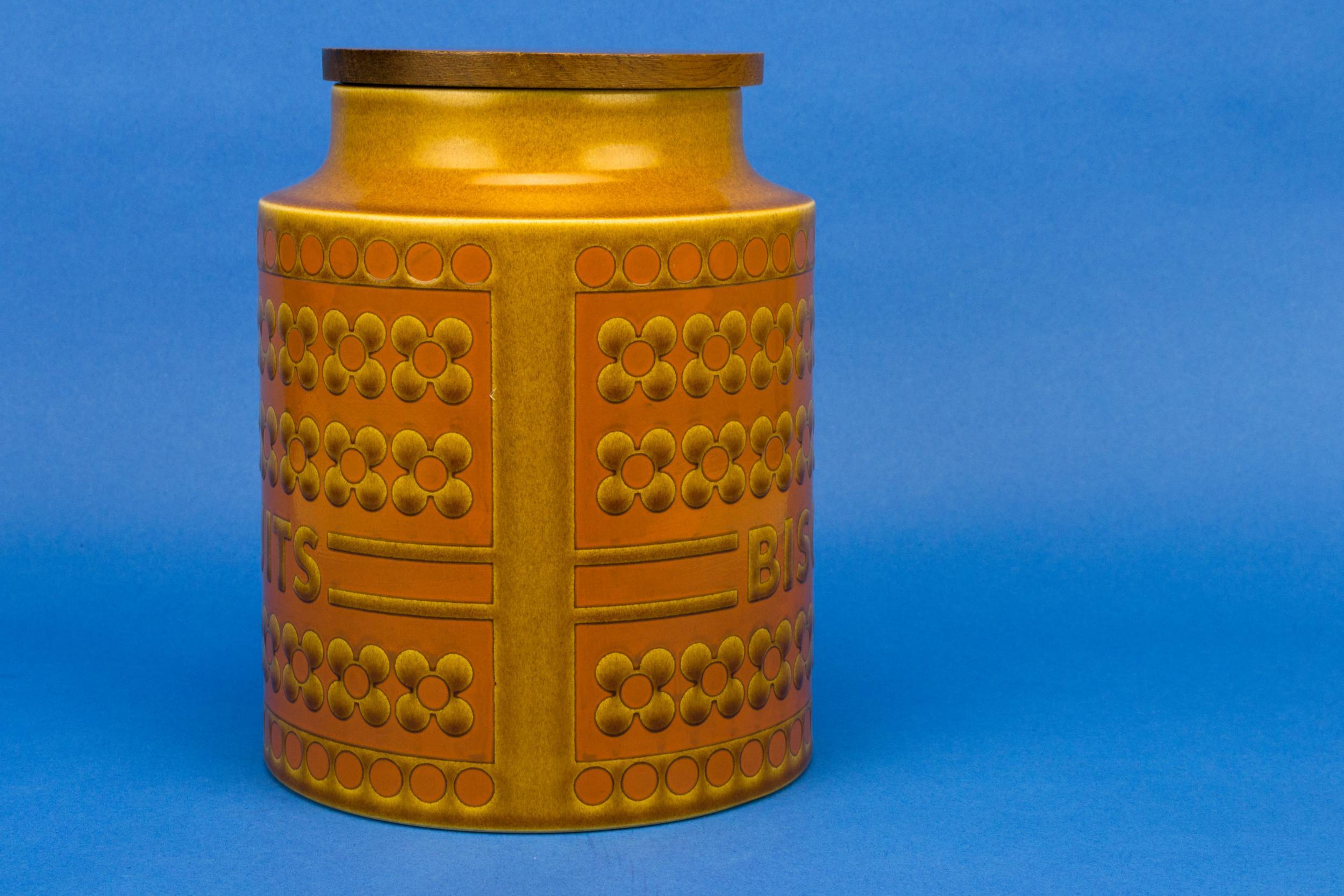 Modernist Ceramic Saffron — Large Hornsea kitchen jar 1