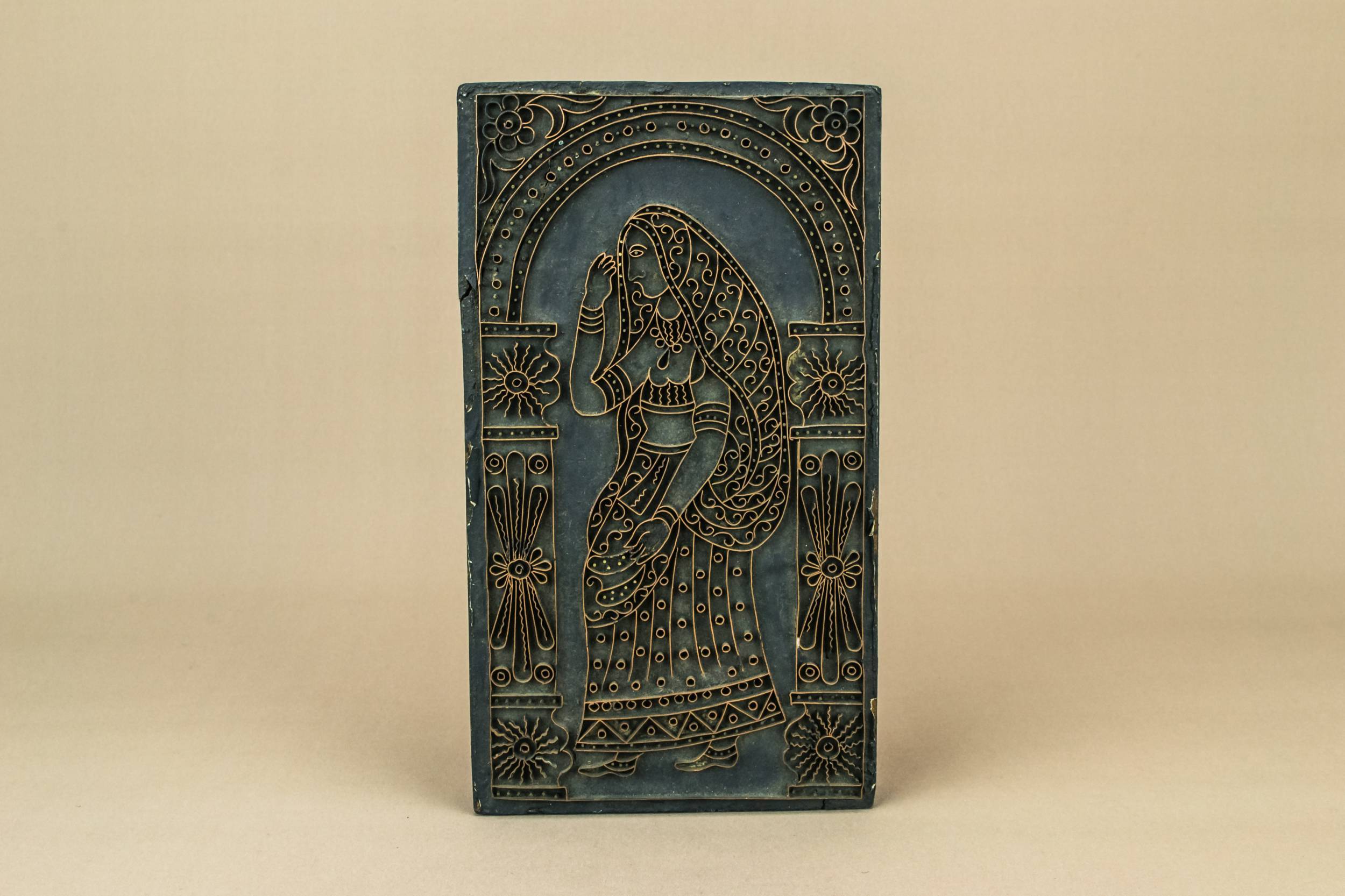 Vintage Shabby Chic — Rustic fabric printing block