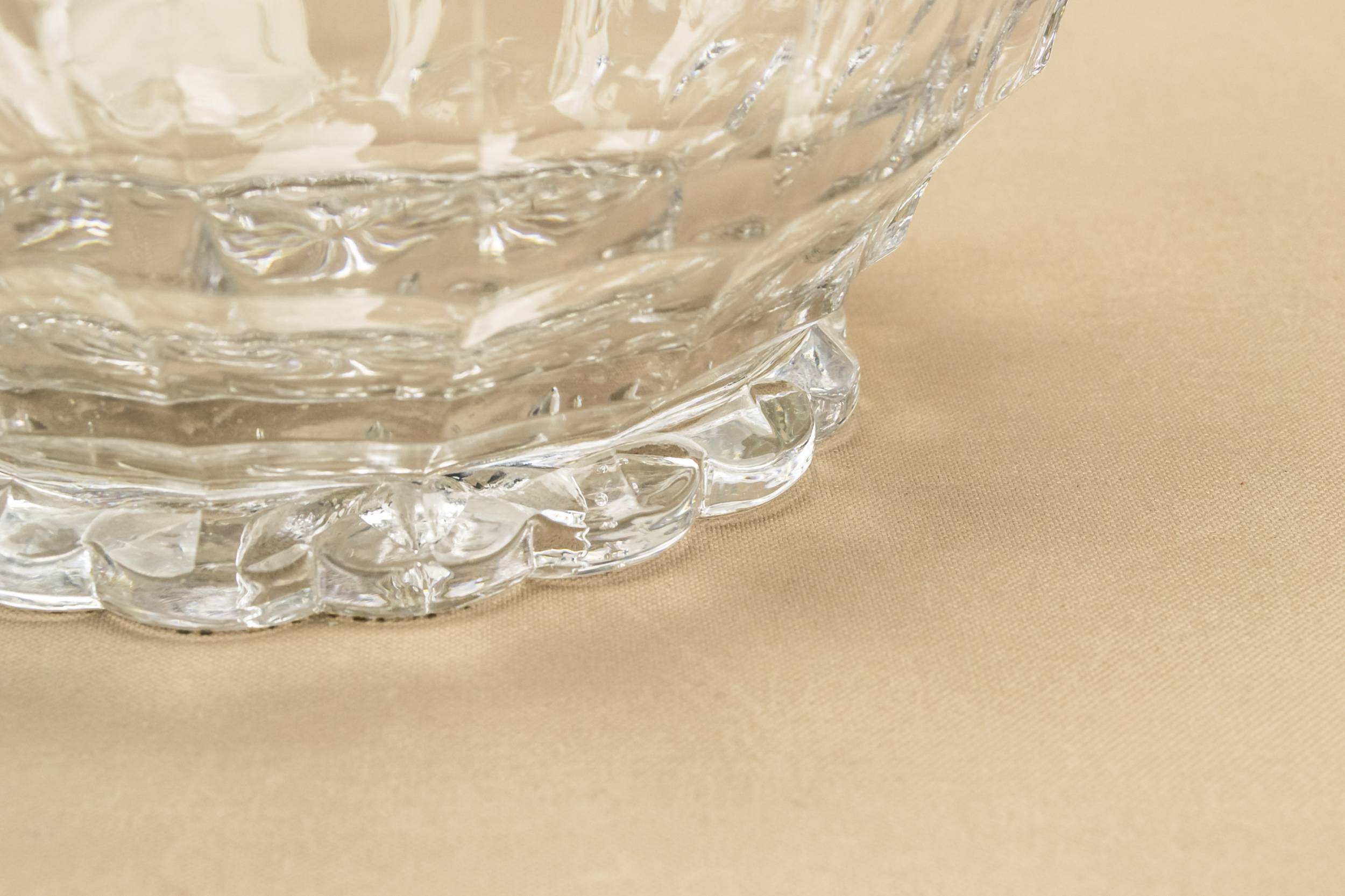 Modernist Vintage Panelled — Helmet shaped glass jug 3