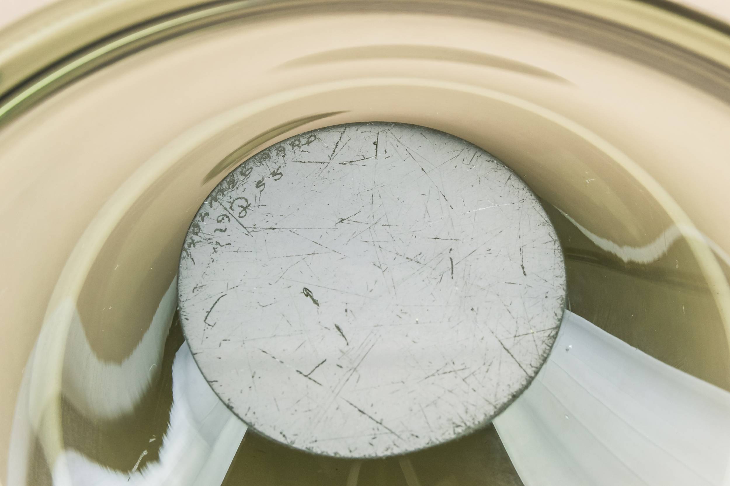Mid-century Modern Glass — Imposing grey glass bowl 4