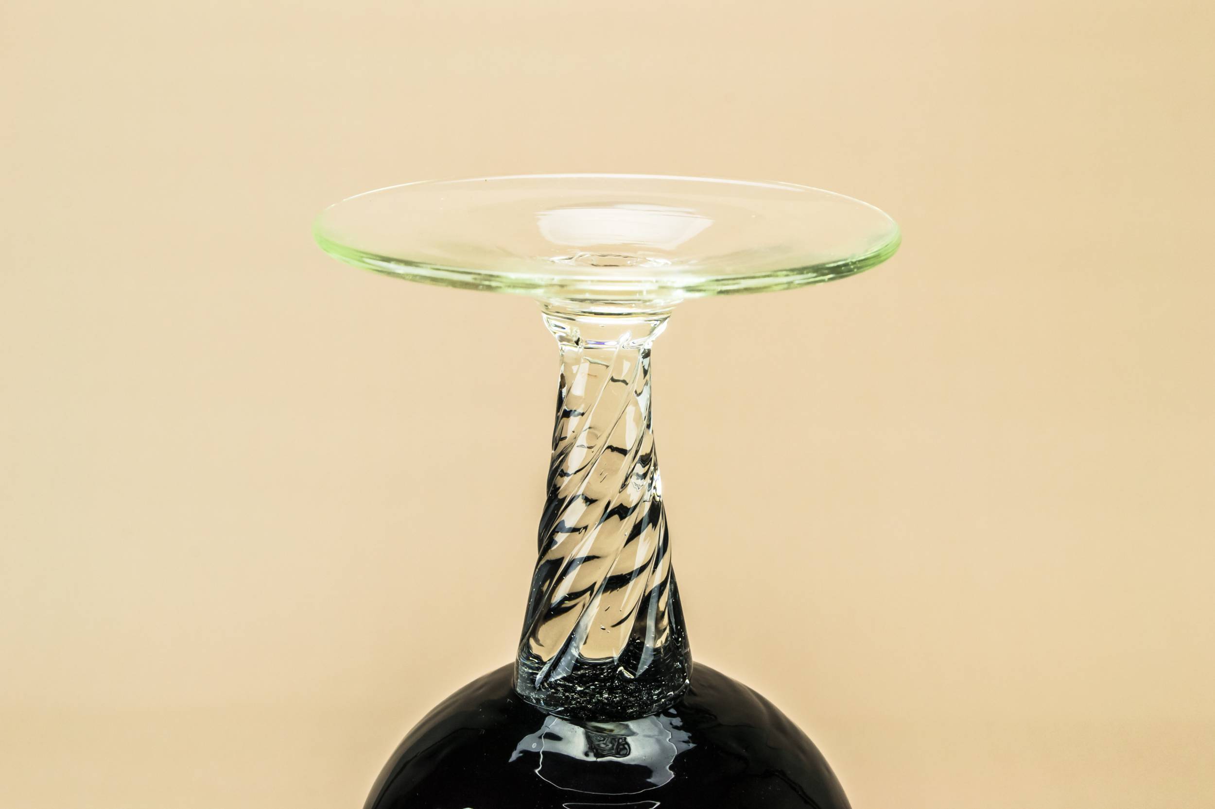 Purple Glass Twisted — Purple glass vase 2