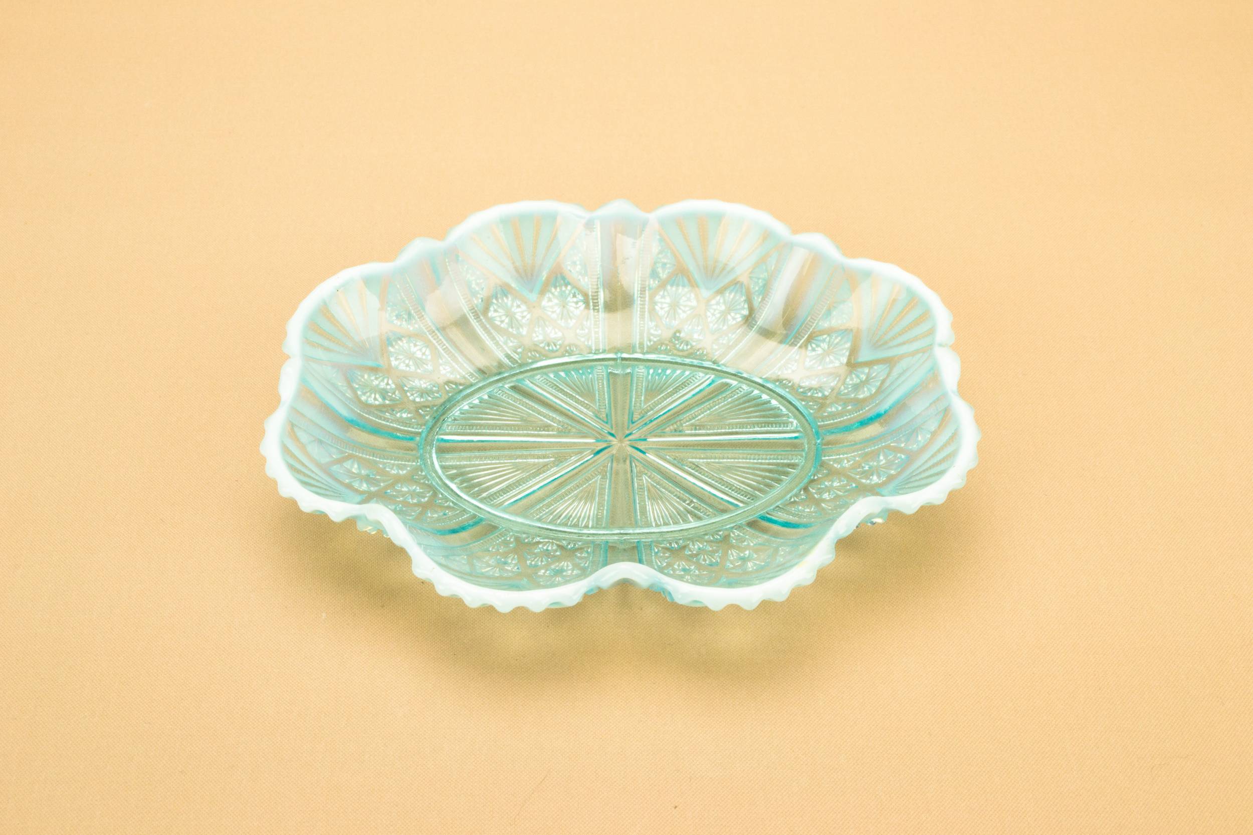 Glass Antique BOWL — Pearline glass olives bowl
