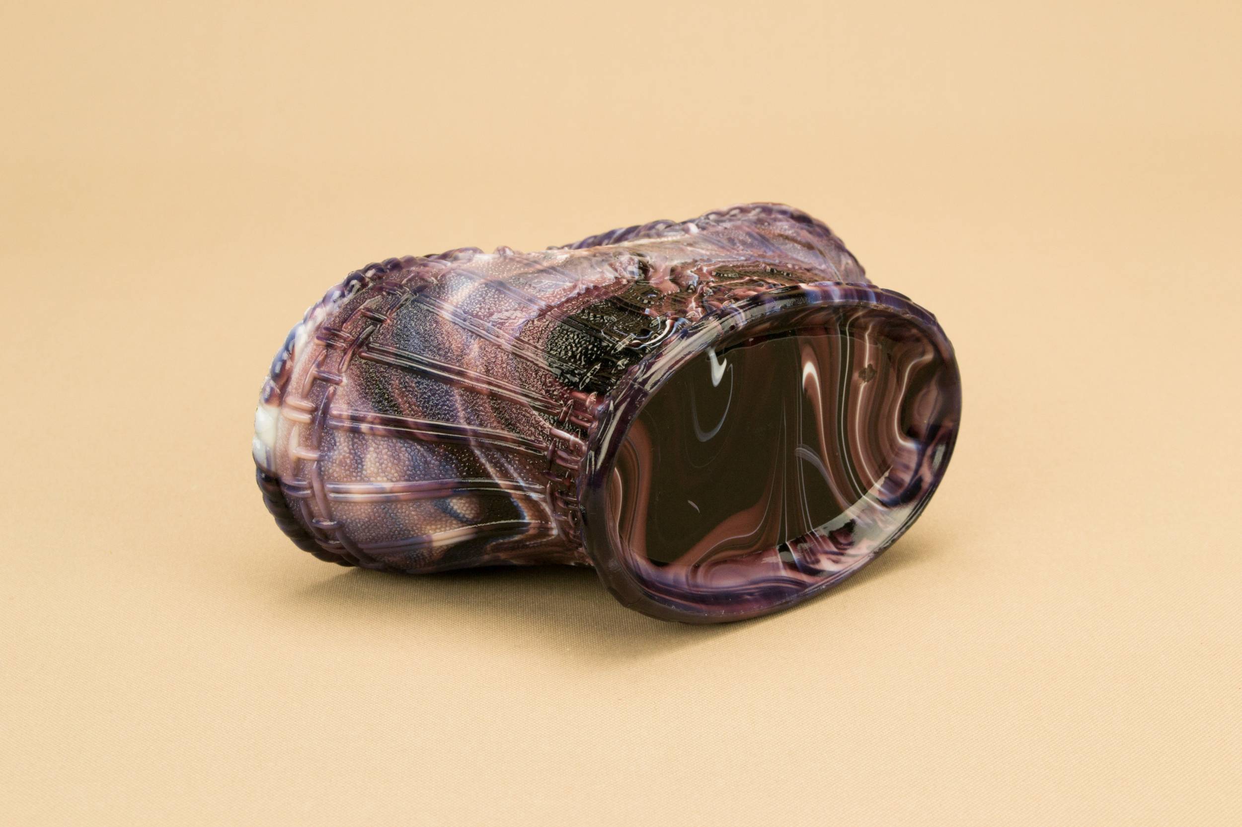 Elegant Victorian Basket — Amethyst glass sugar bowl 2