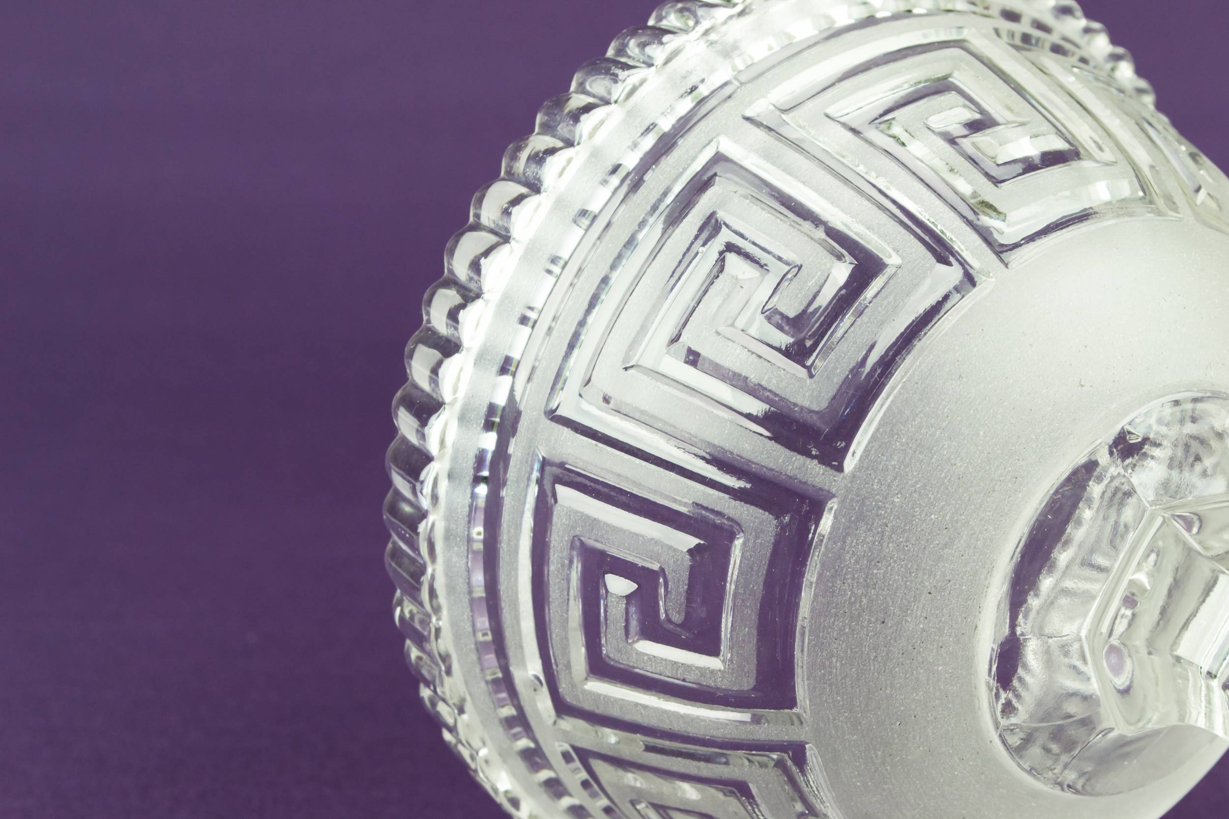 Neo-classical Glass 5.3'' — Frosted glass serving bowl 2