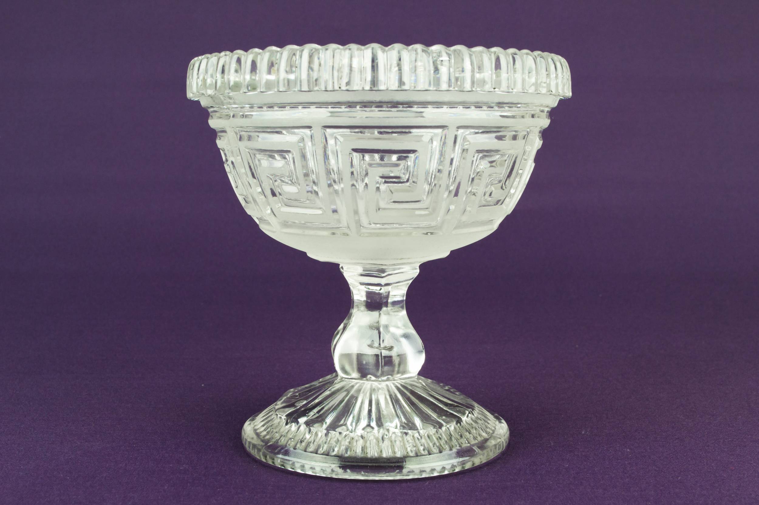 Neo-classical Glass 5.3'' — Frosted glass serving bowl 1