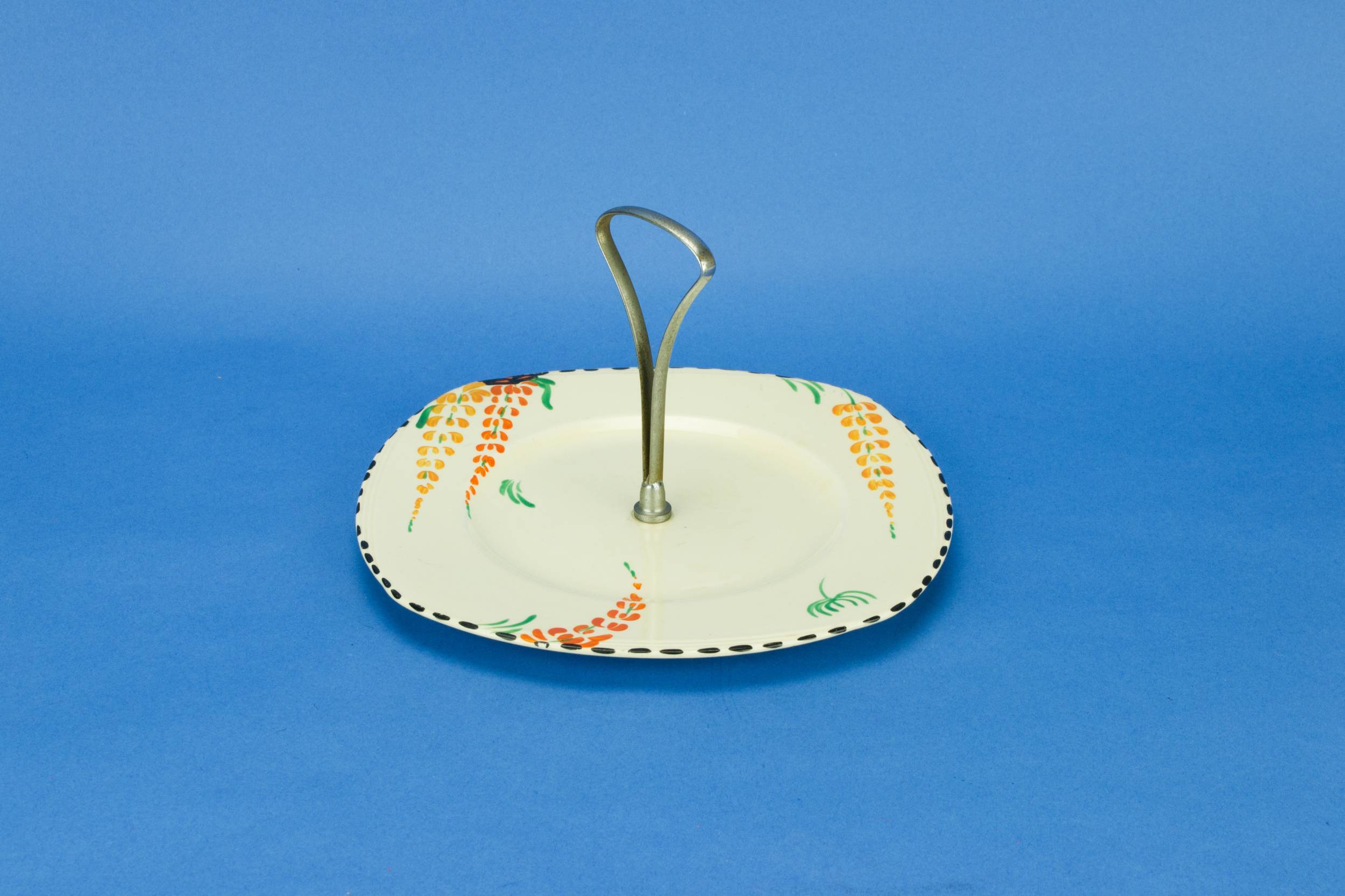 Vintage Art Deco — Serving platter with handle