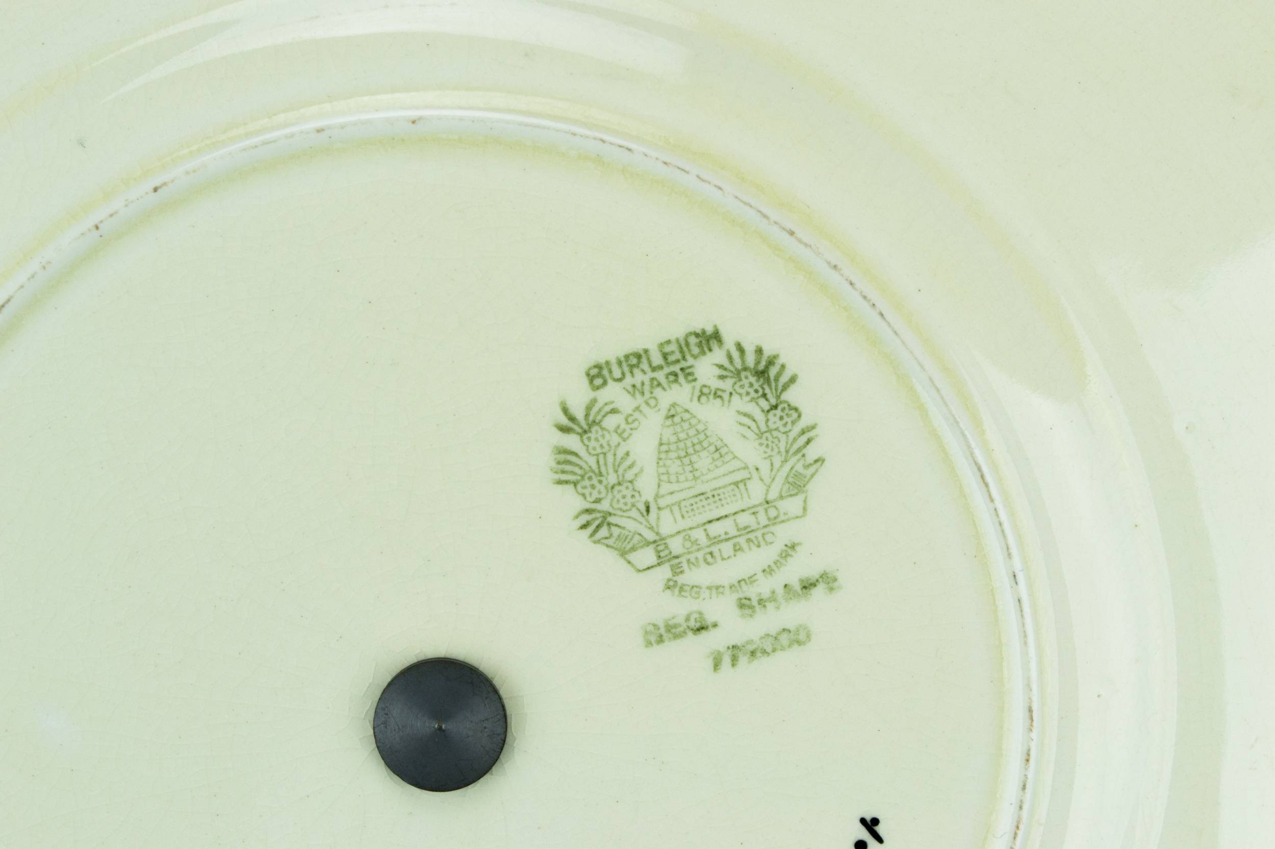Vintage Art Deco — Serving platter with handle 2