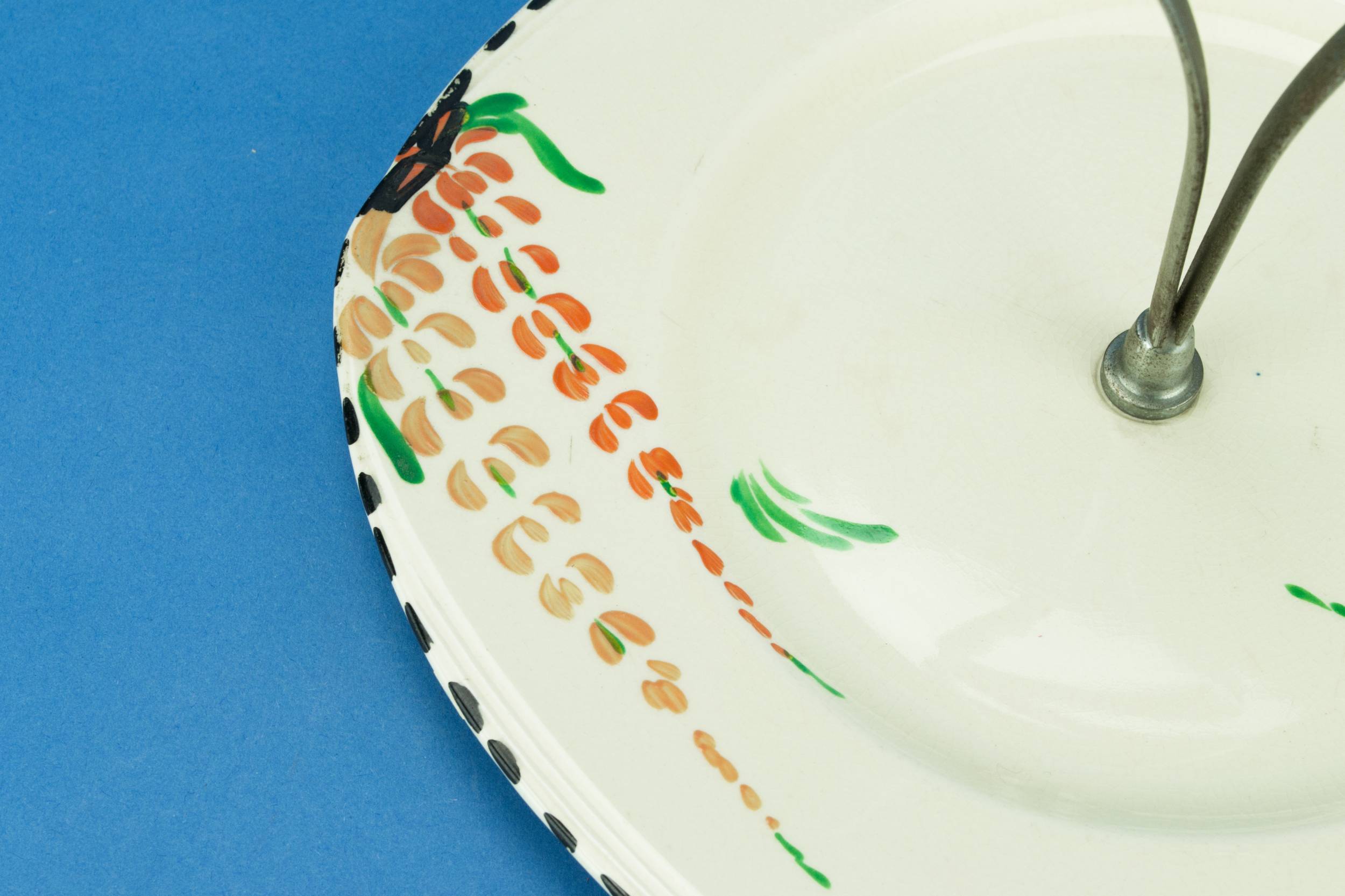Vintage Art Deco — Serving platter with handle 1