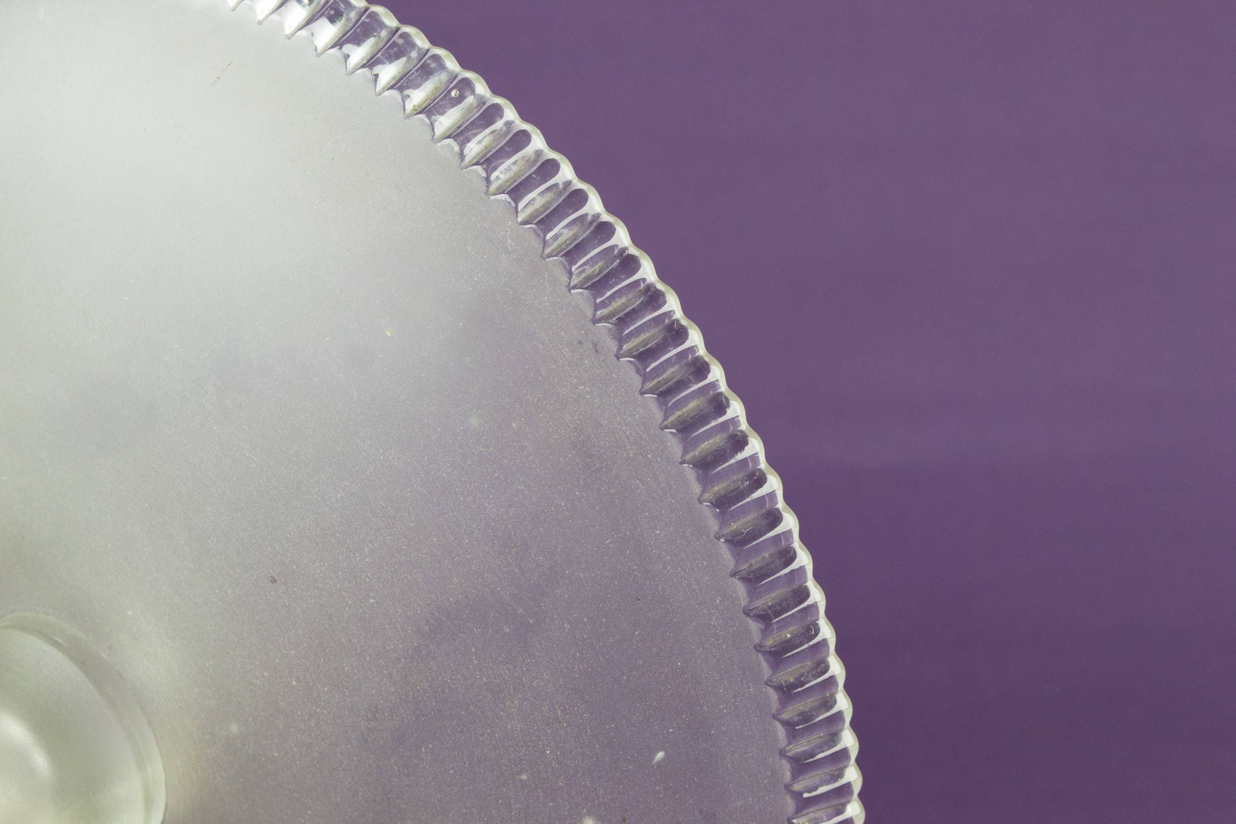 Victorian Grey Beaded — Large glass cake stand 1