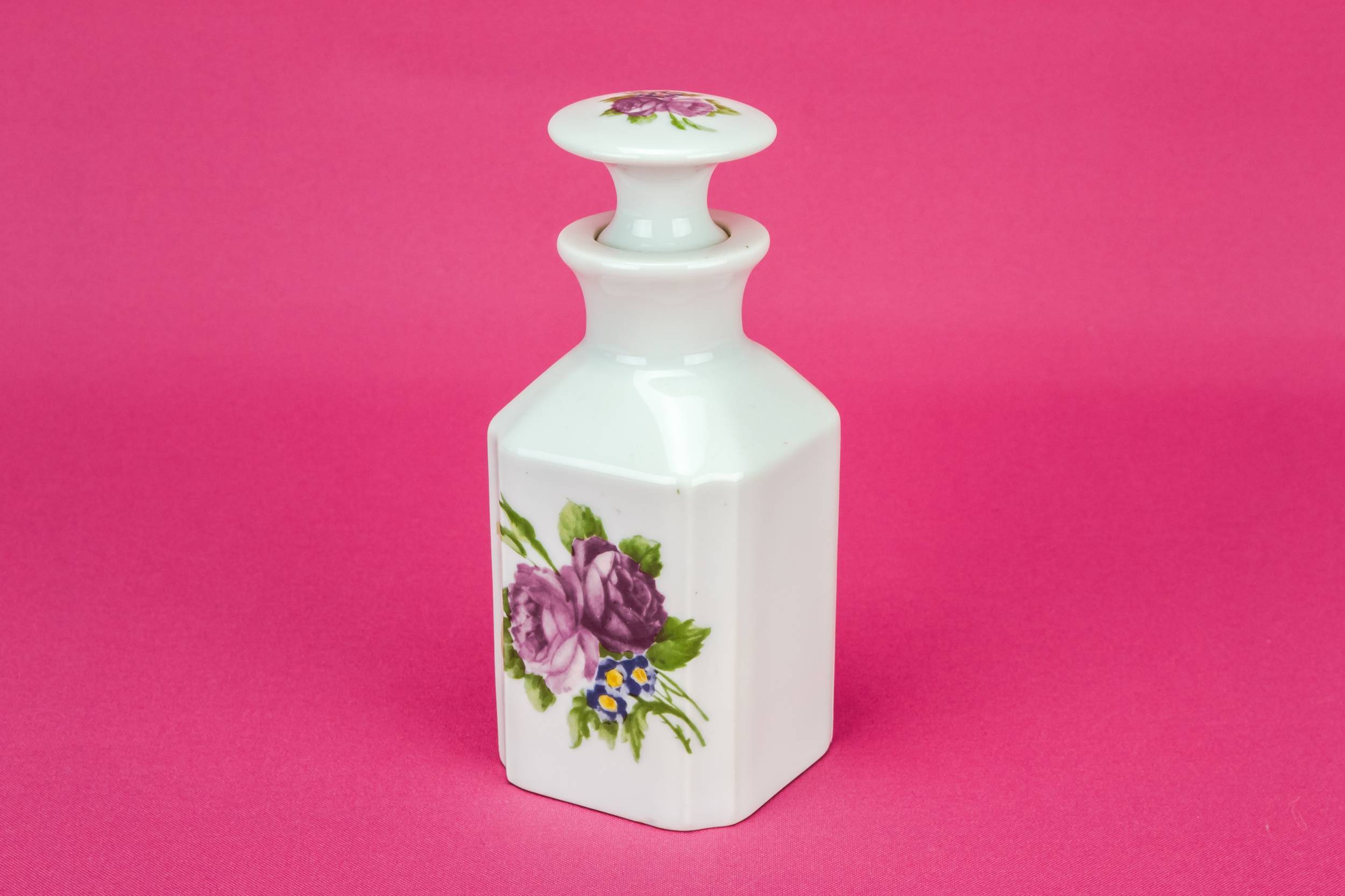 Porcelain Vintage Floral — Limoges oil bottle