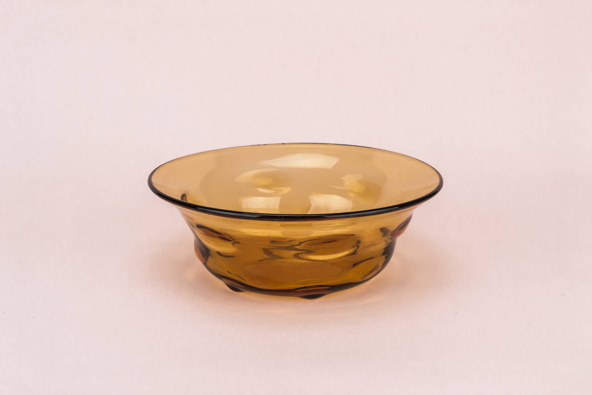 Glass Vintage 7.9'' — Amber glass salad bowl
