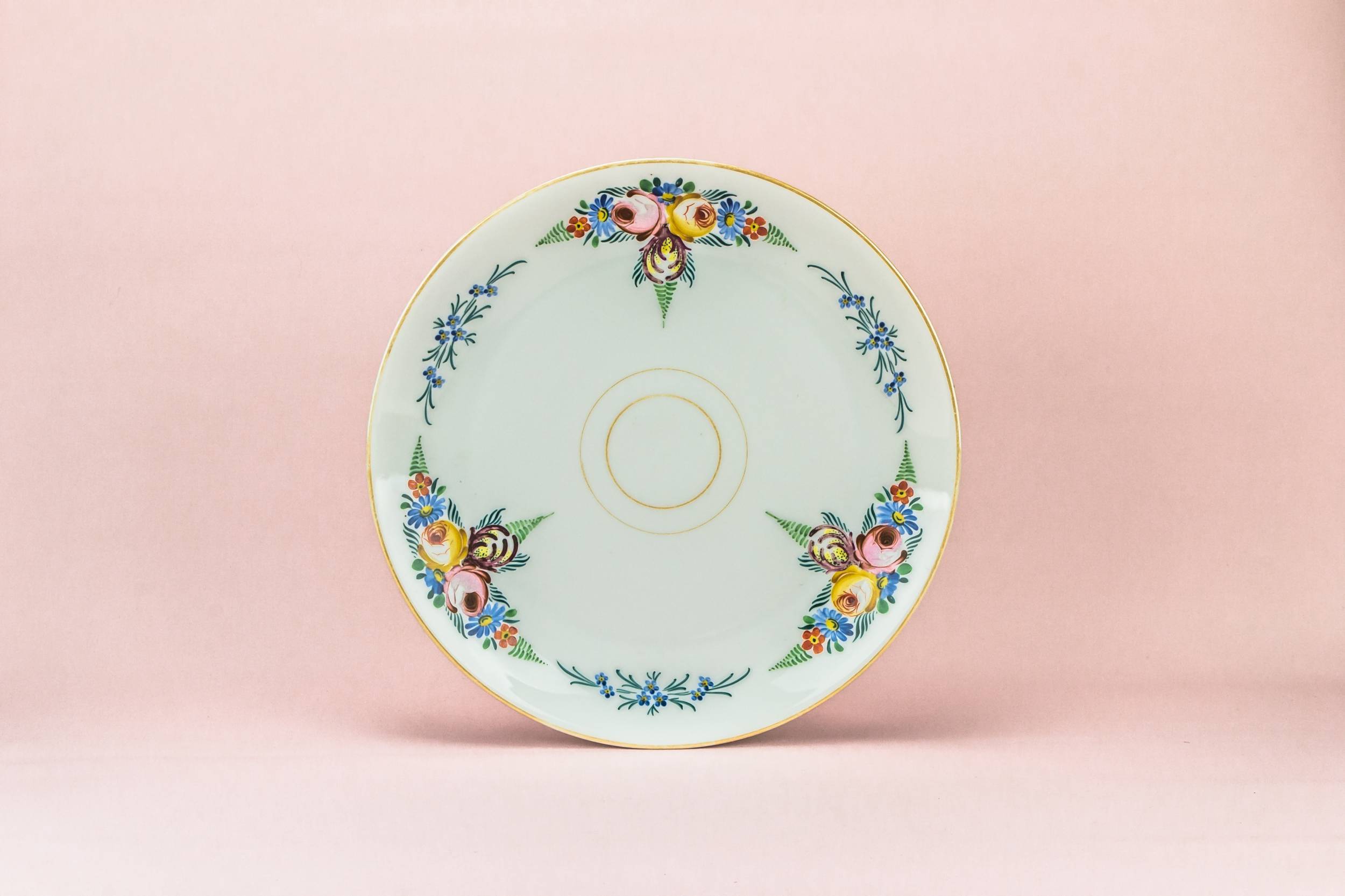 Art Deco Attractive — Large floral platter