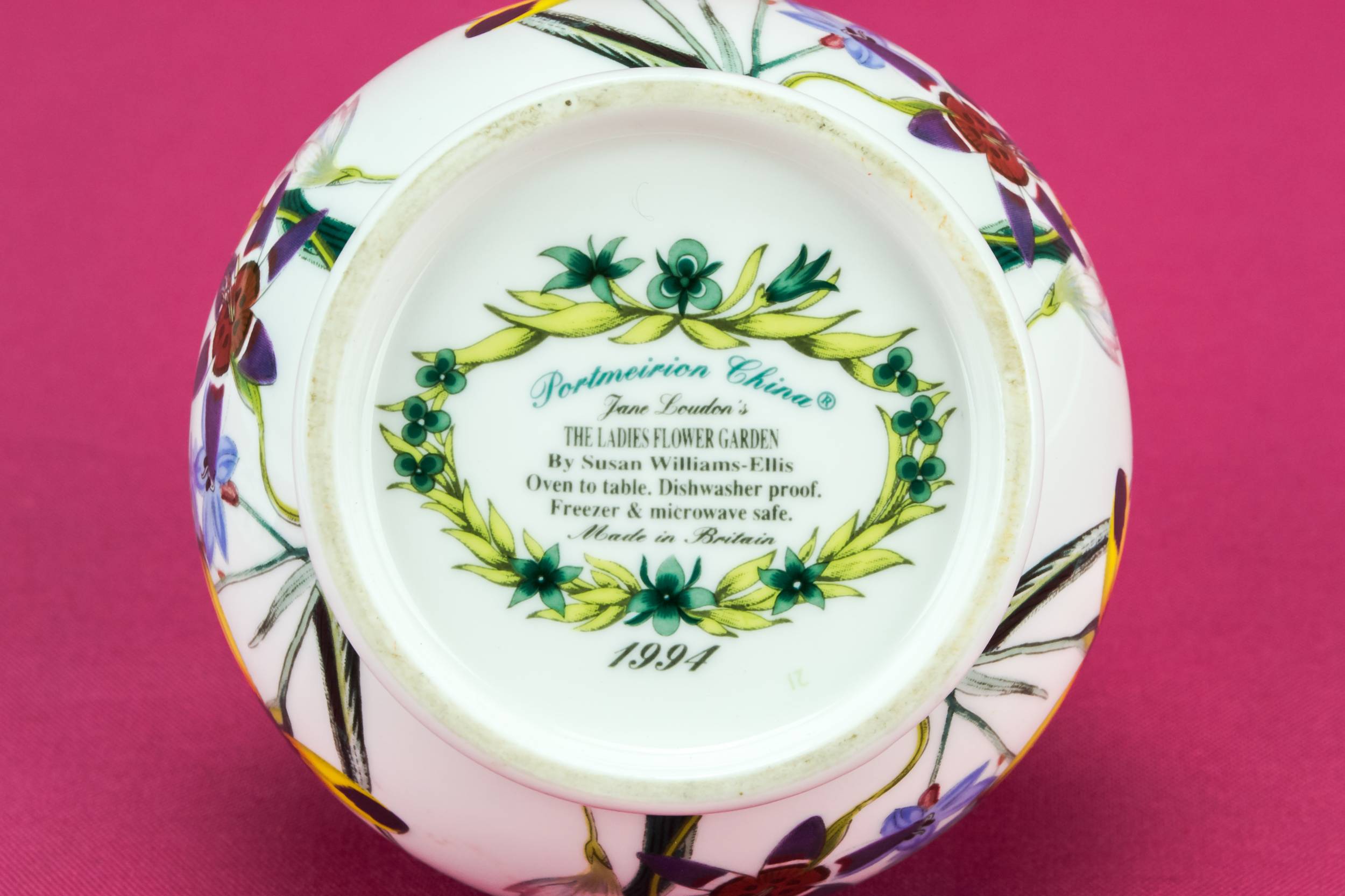 Retro Vintage Ladies — Portmeirion sugar bowl 1