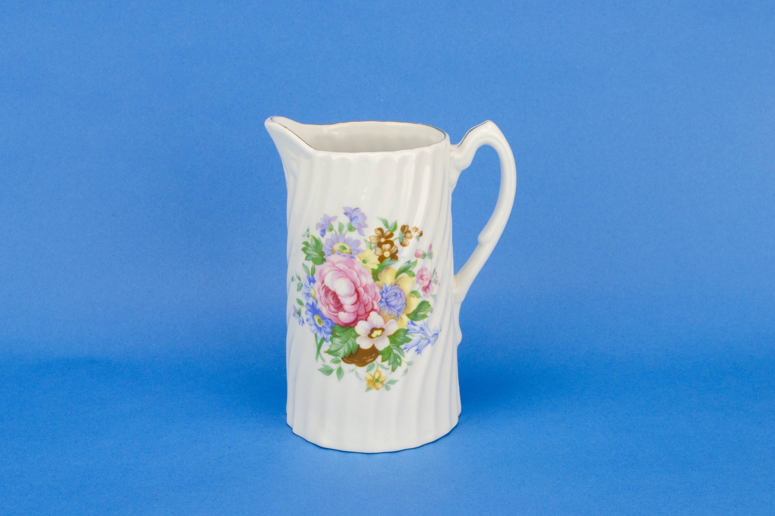 Porcelain Vintage Floral — Medium floral water jug