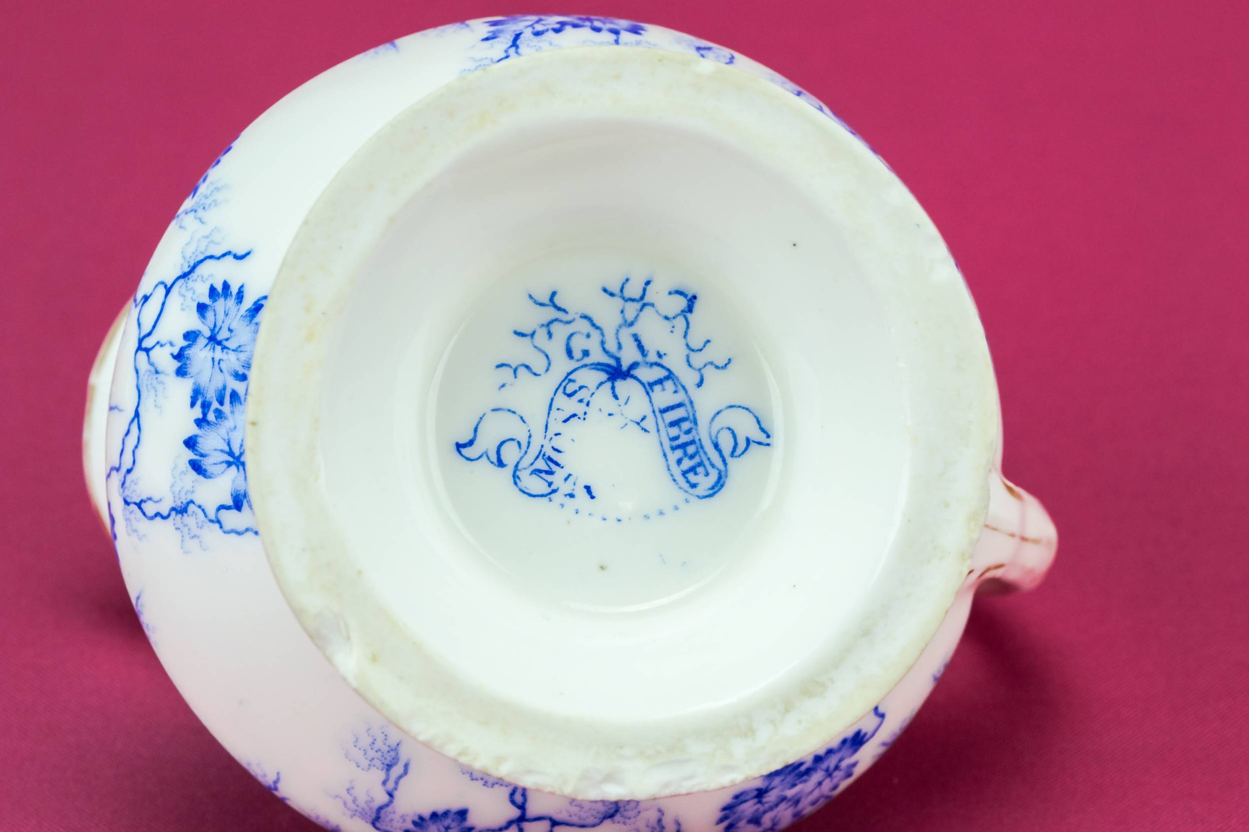 High Victorian Porcelain — Blue and white milk jug 3