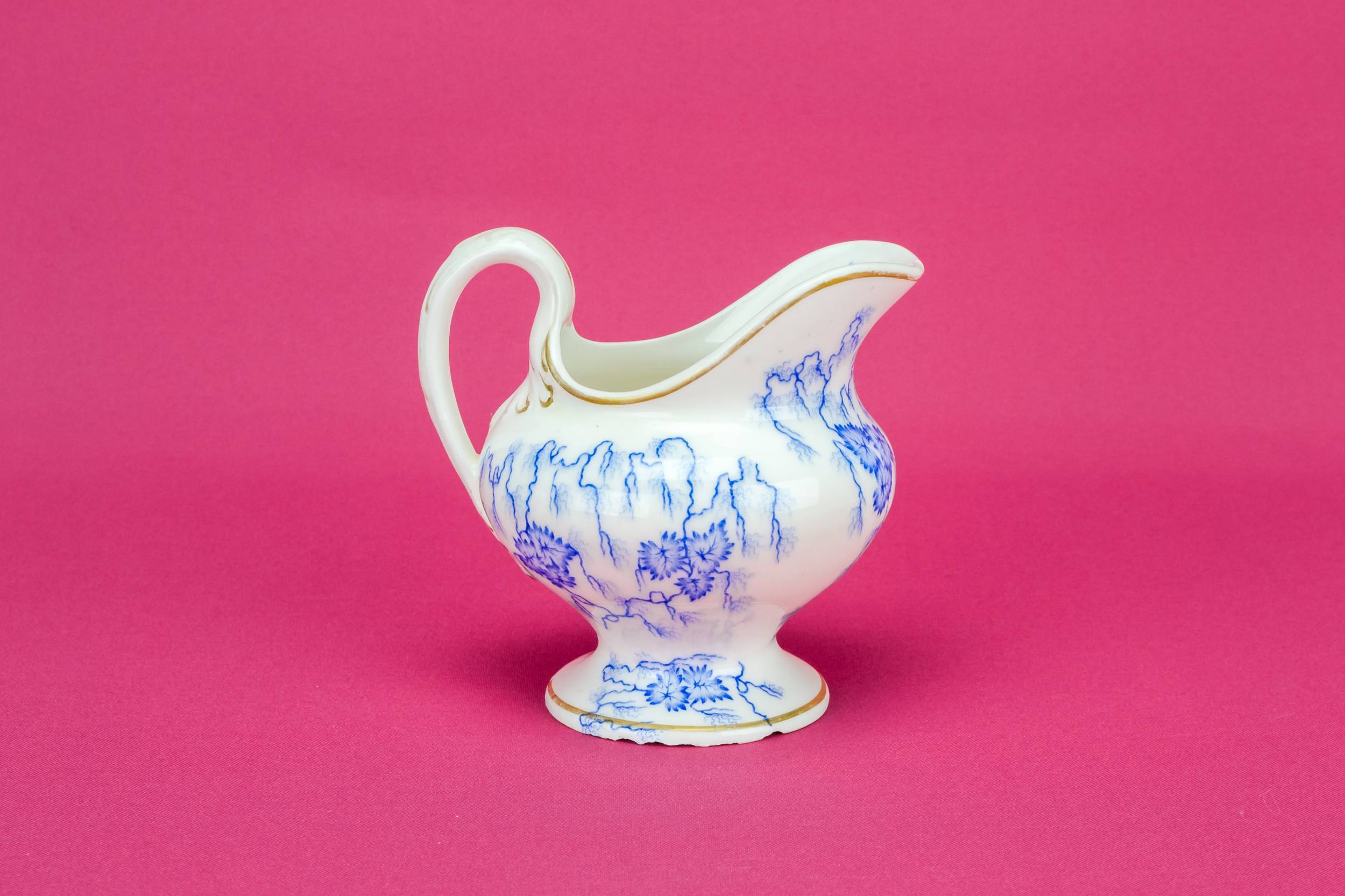 High Victorian Porcelain — Blue and white milk jug