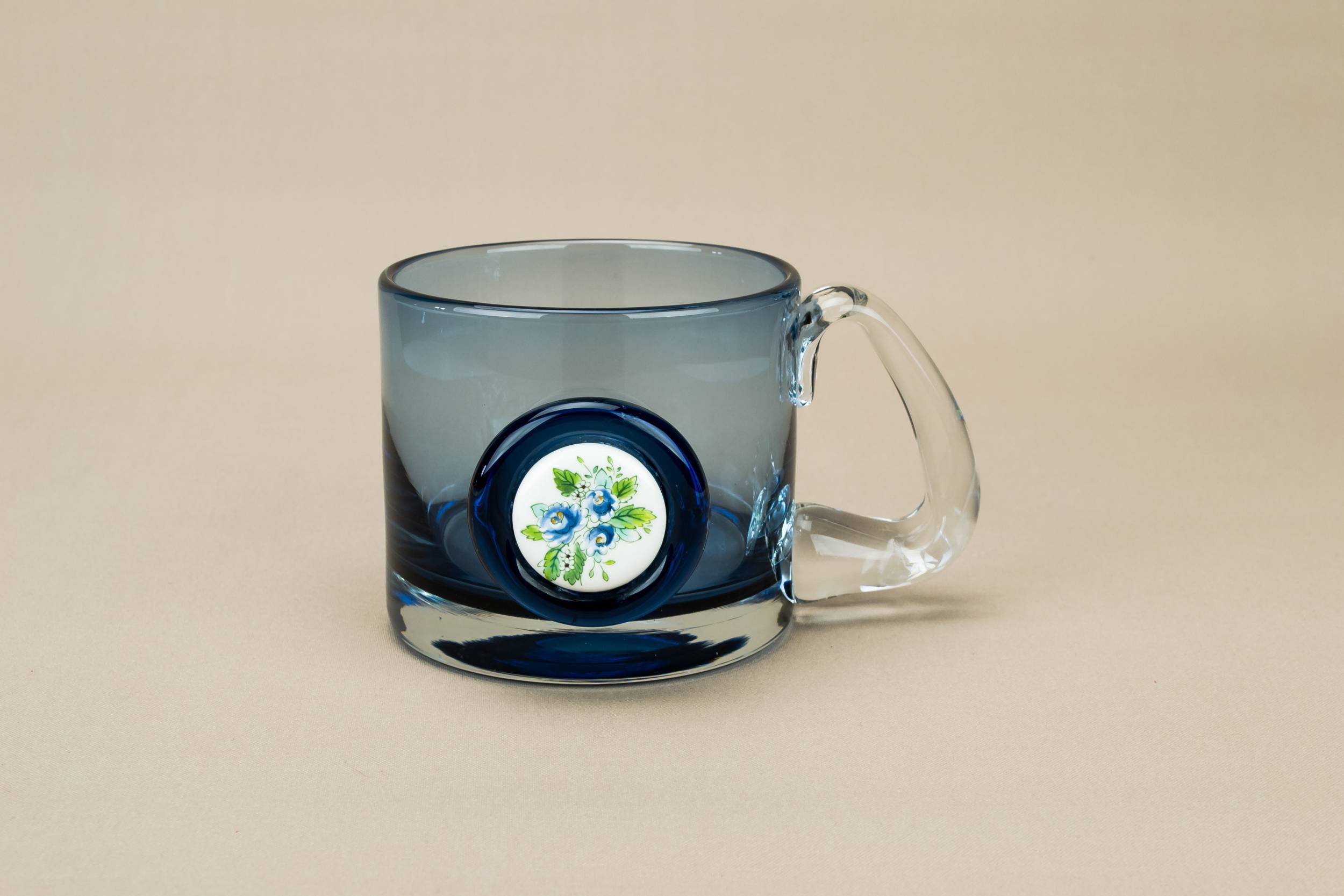 Post Modern Imposing — Blue glass beer tankard