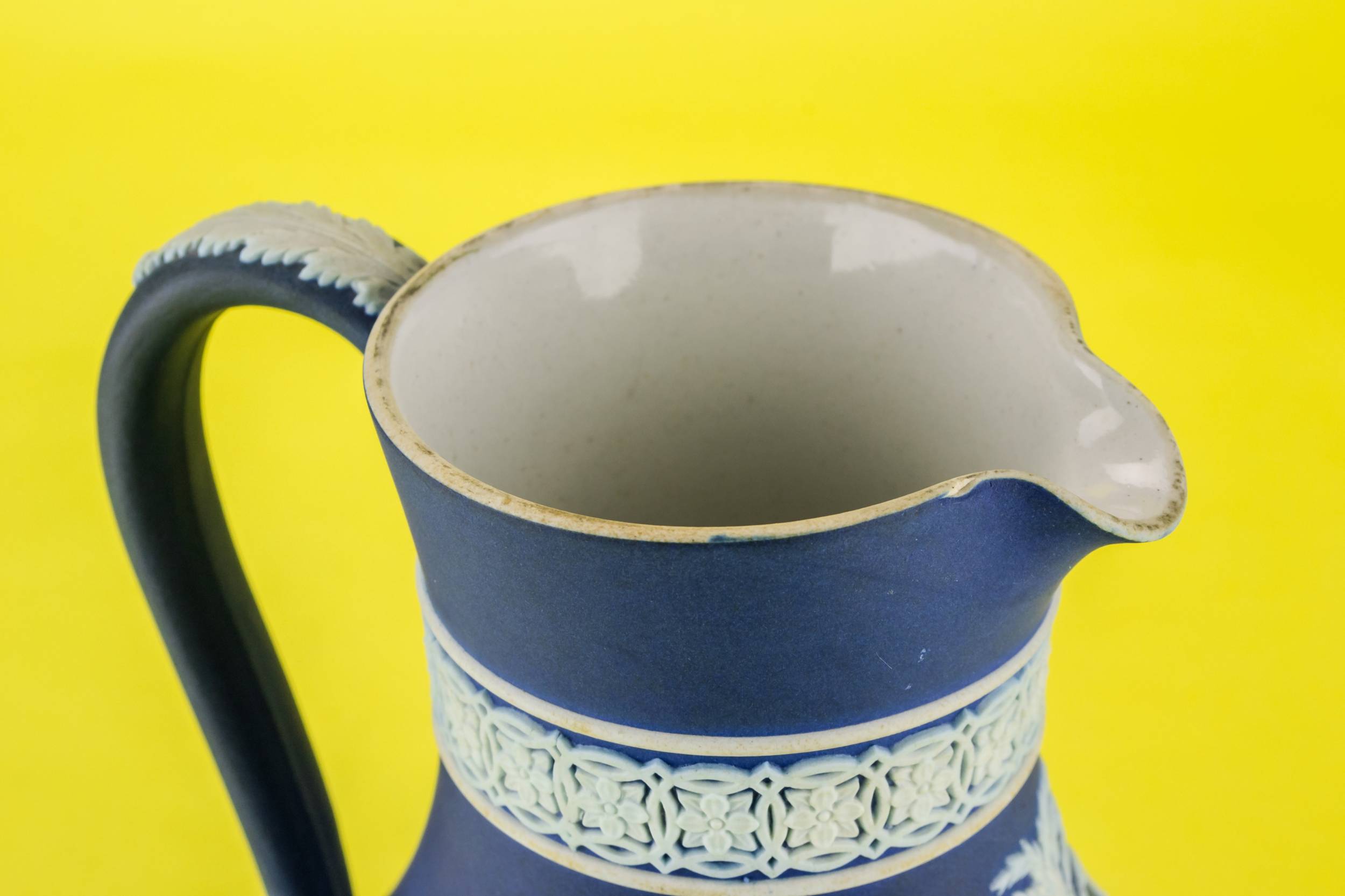 Jasperware Blue and — Jasperware water jug 3