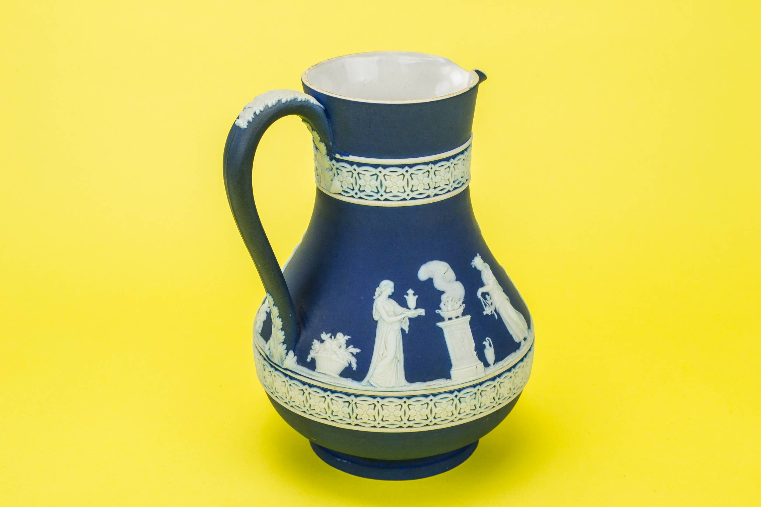 Jasperware Blue and — Jasperware water jug 7
