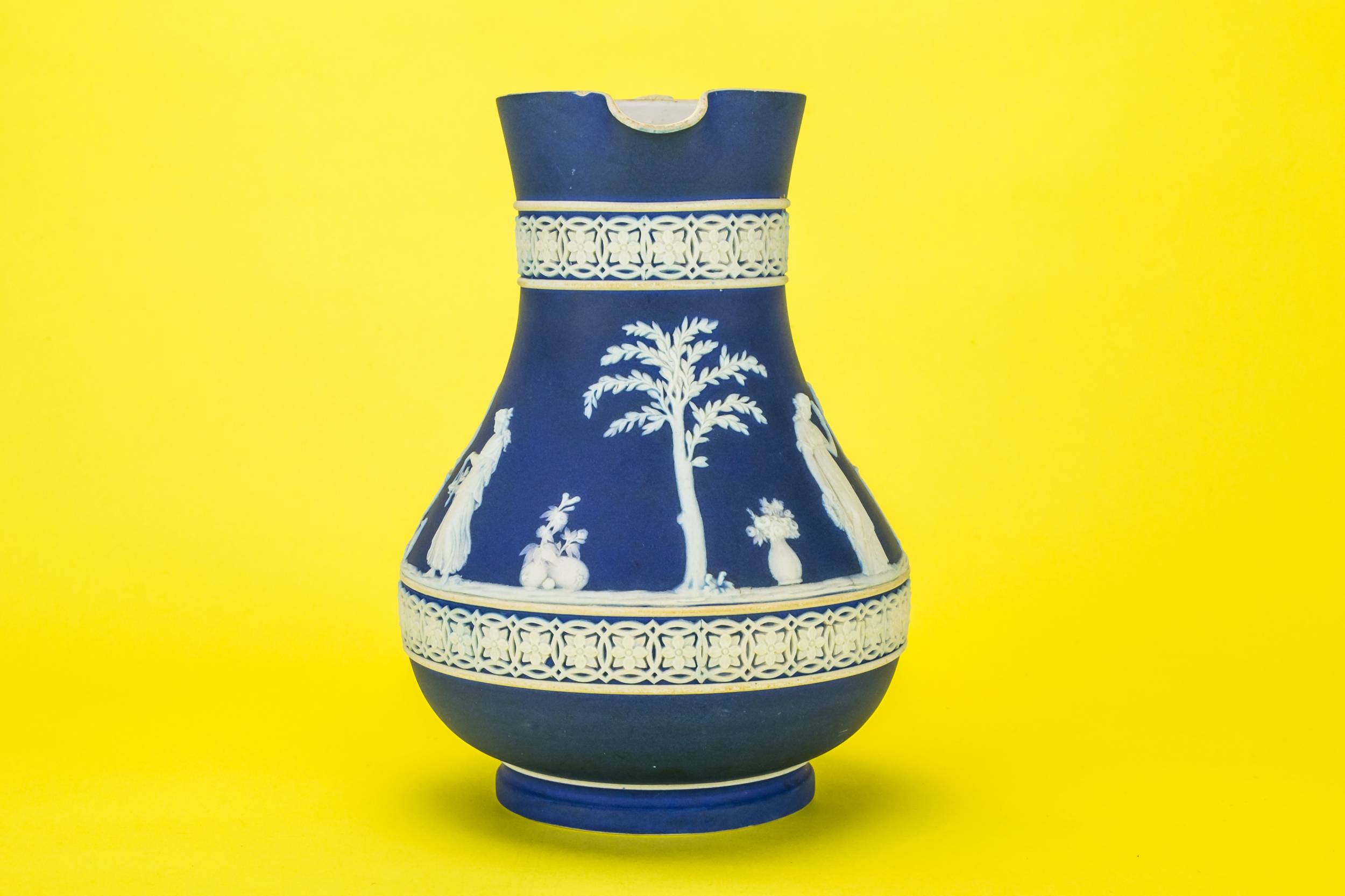 Jasperware Blue and — Jasperware water jug 2