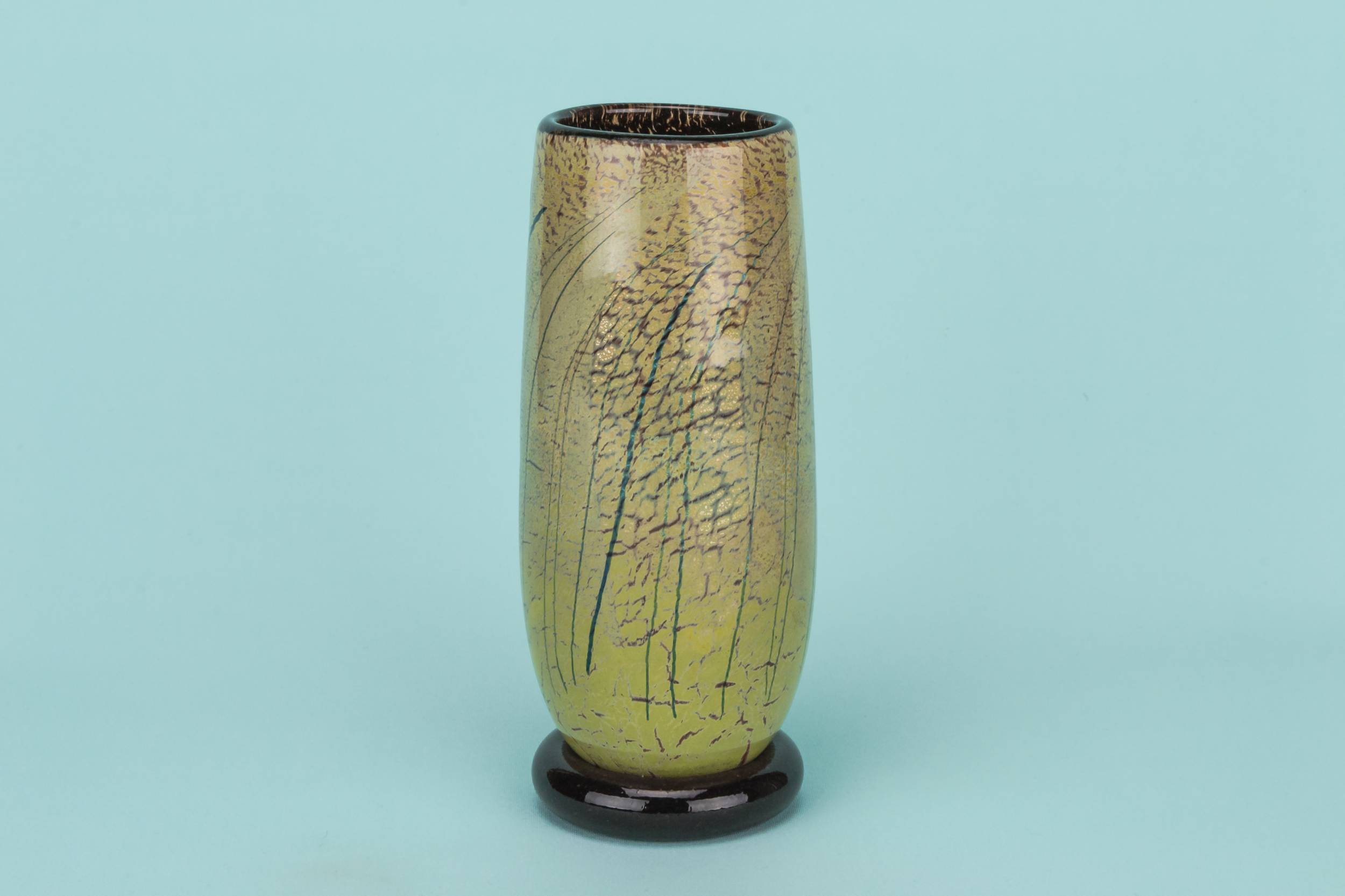 Glass Elegant The — Small speckled glass vase