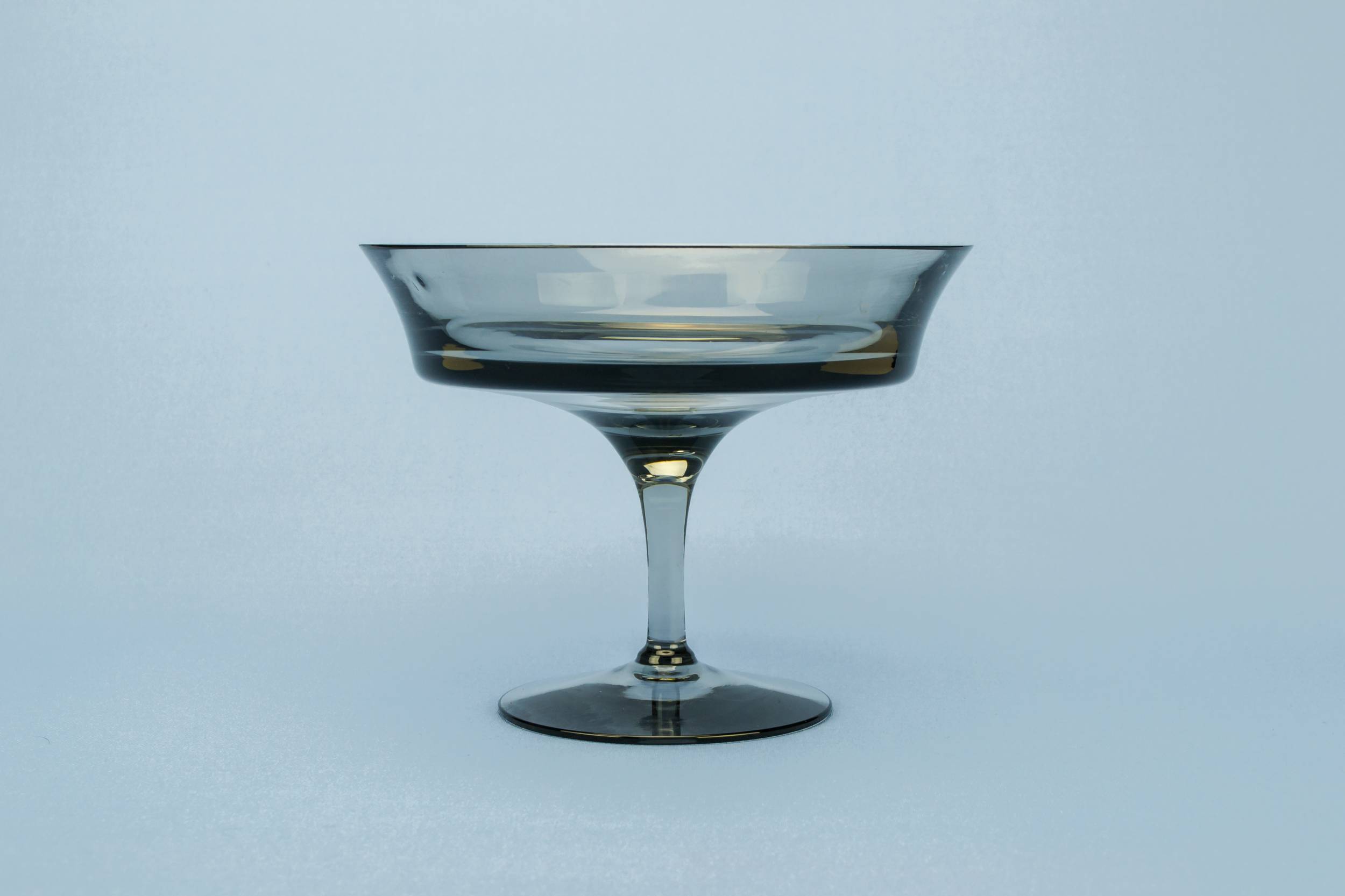 Modernist Glass 6.1'' — Smoky grey glass bowl 2