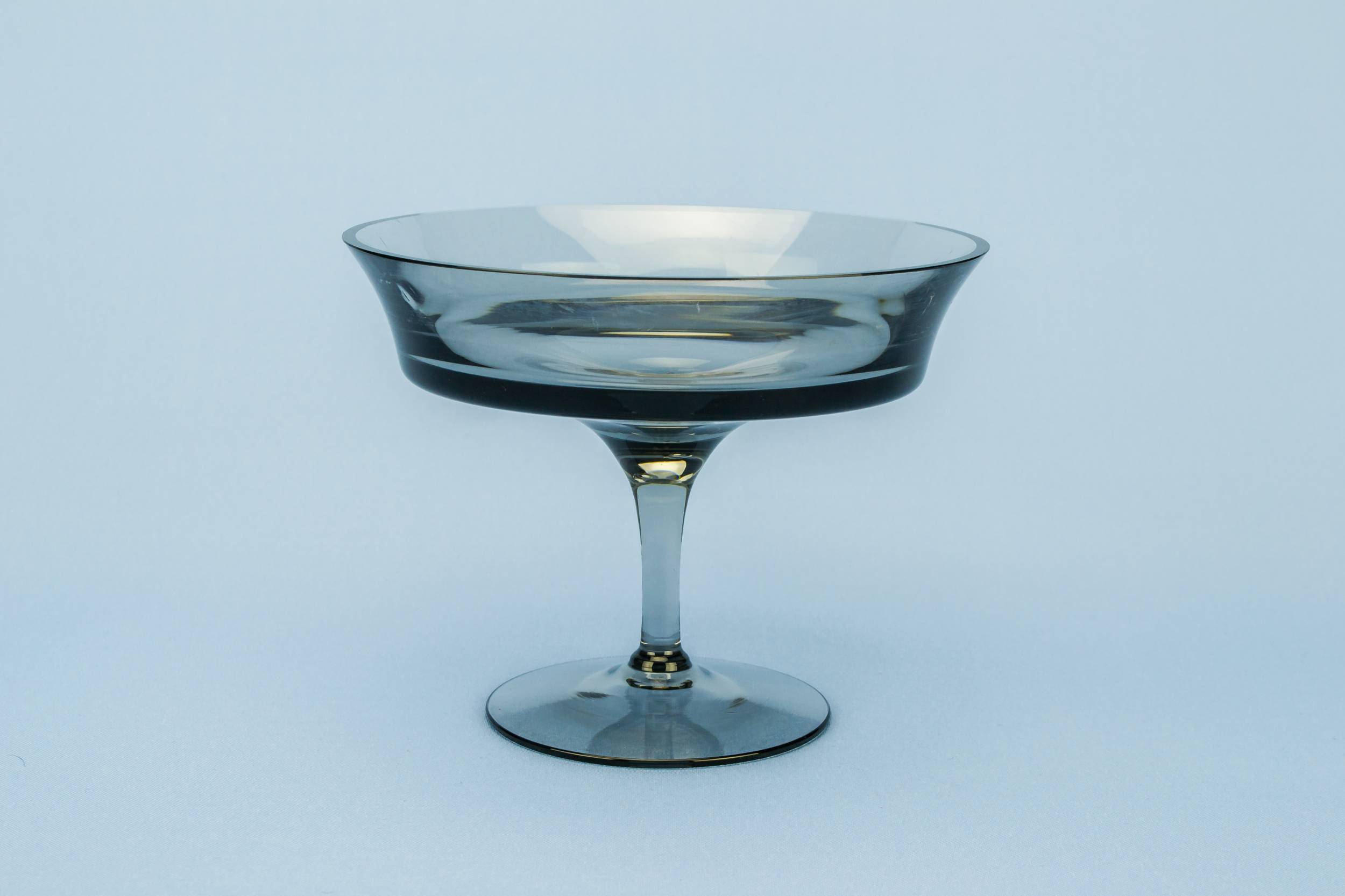 Modernist Glass 6.1'' — Smoky grey glass bowl