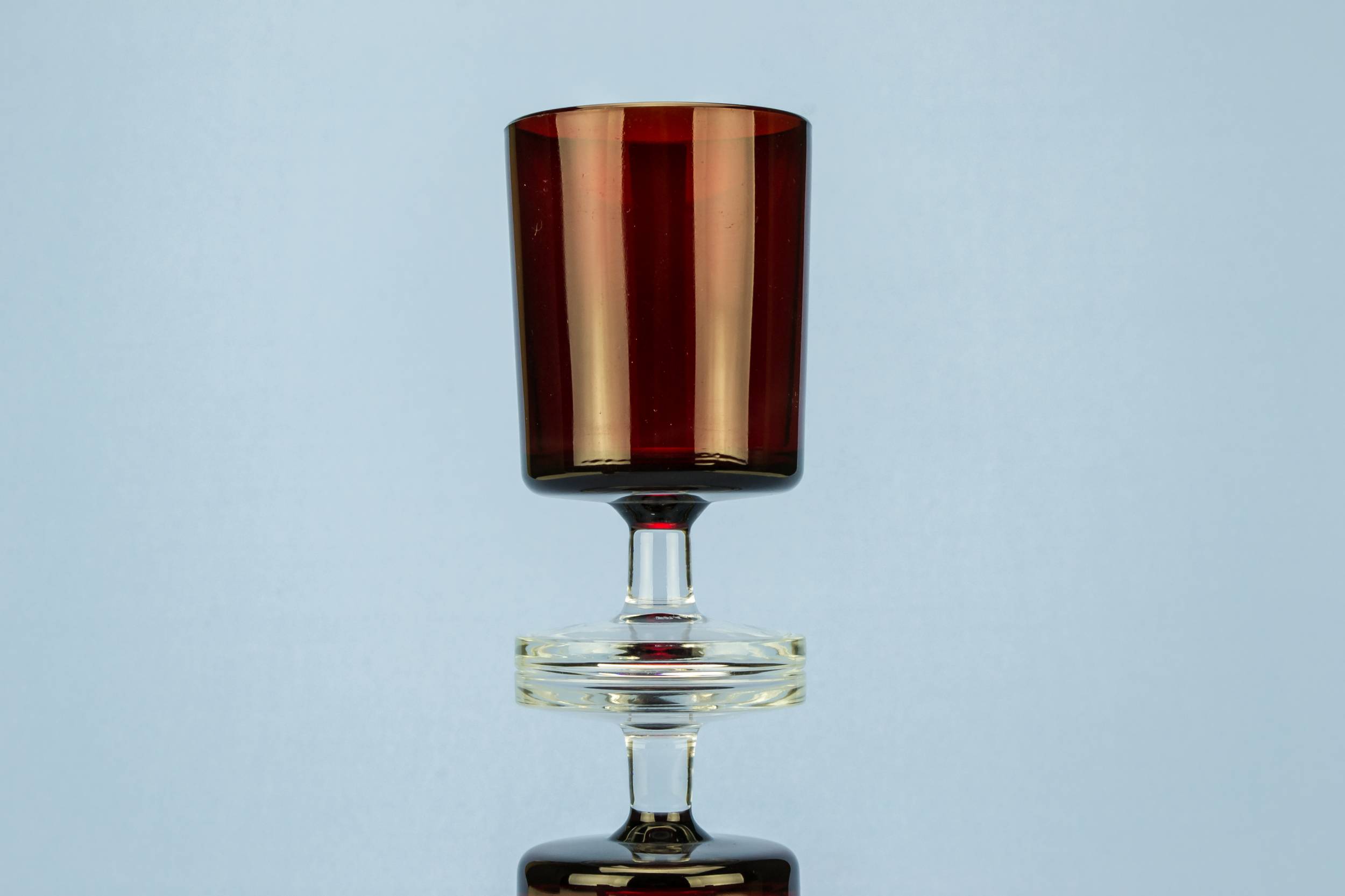 Red Vintage 100 — 6 red dessert wine glasses 1