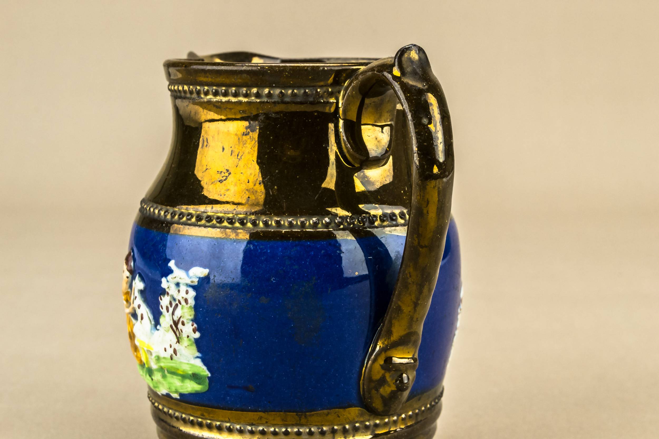 Ml Late Georgian — Small lustre milk jug 1