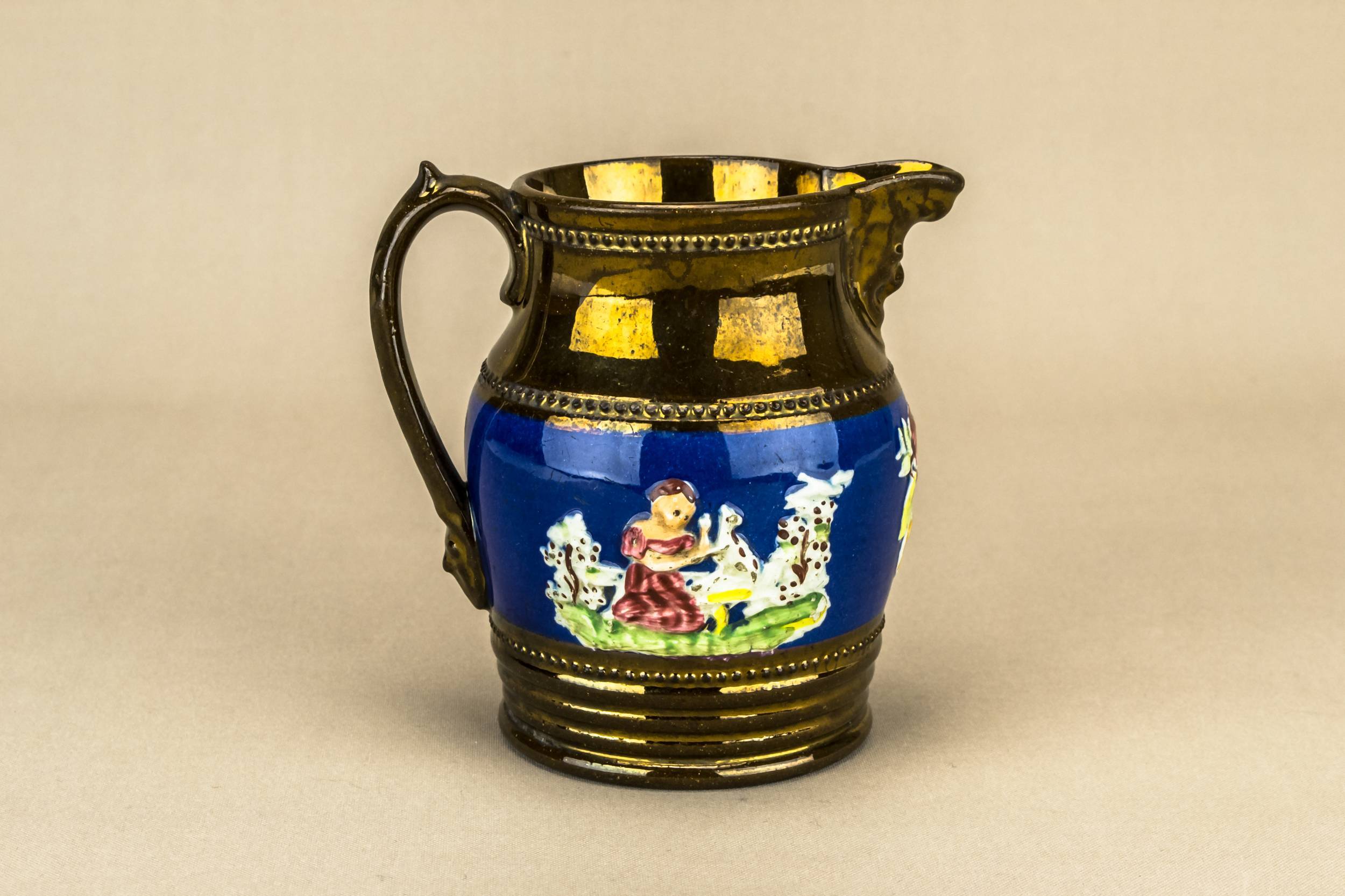 Ml Late Georgian — Small lustre milk jug
