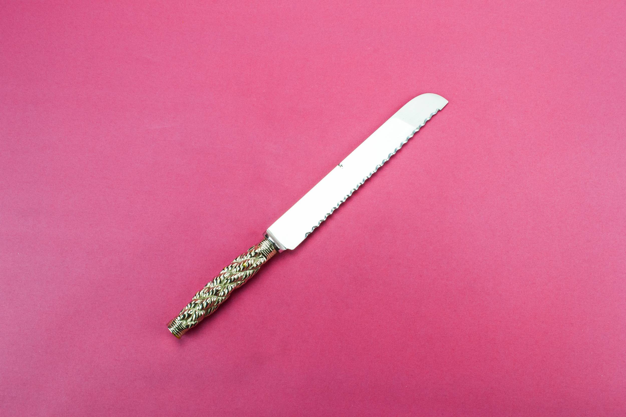 Retro Vintage SERVING — Silver plated bread knife