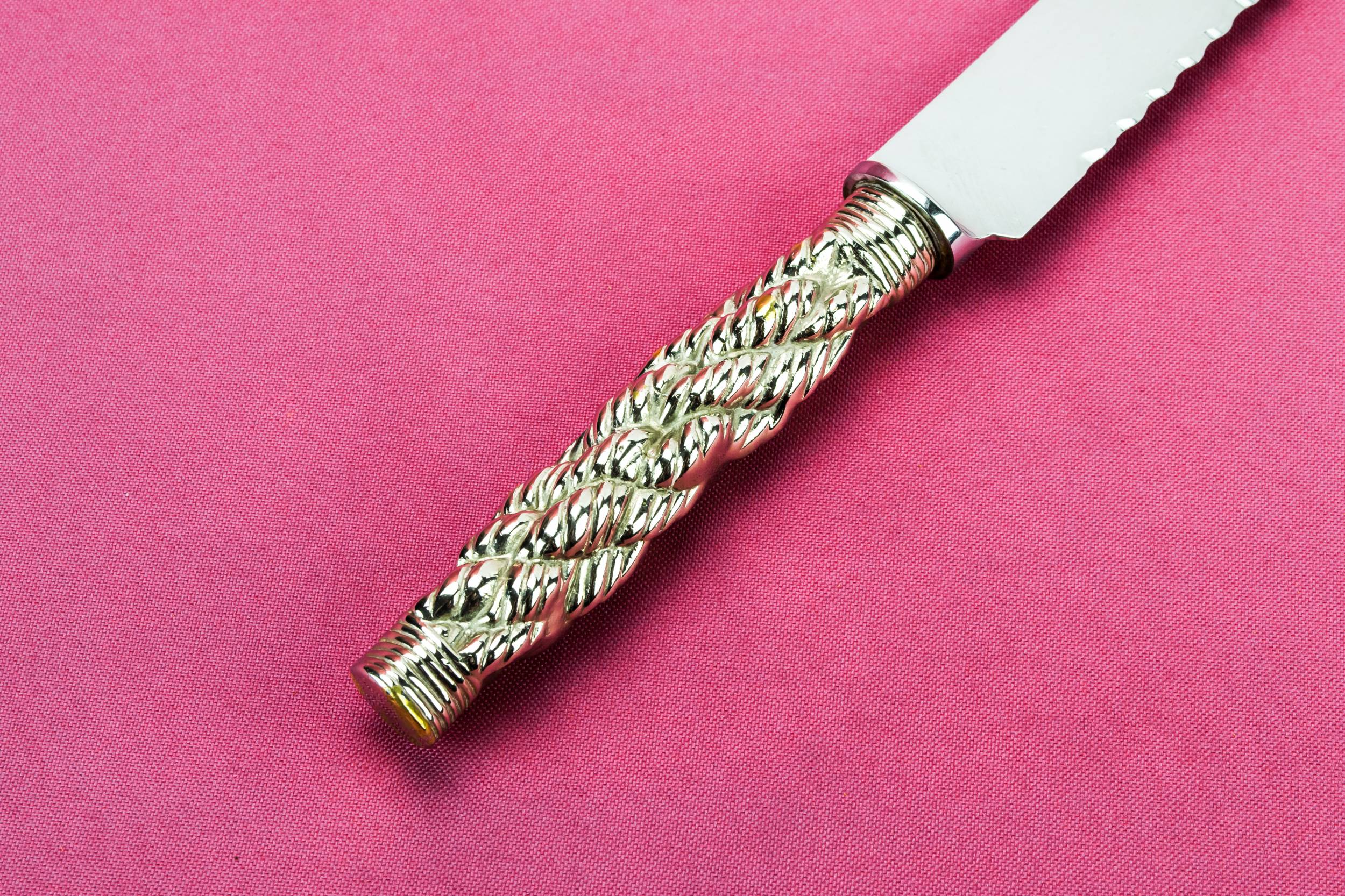 Retro Vintage SERVING — Silver plated bread knife 1