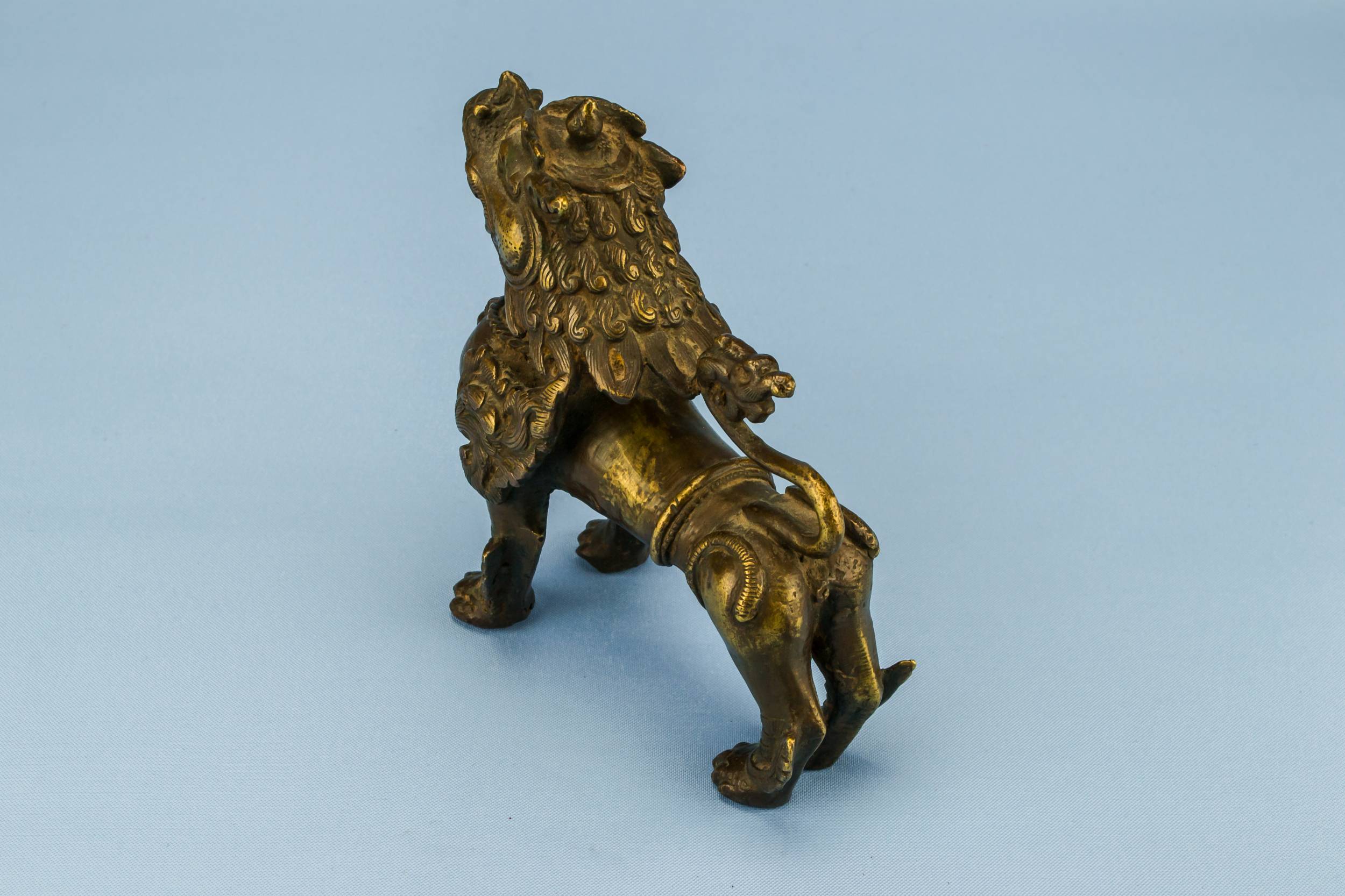Spectacular Antique Bronze — Tibetan bronze dog sculpture 4