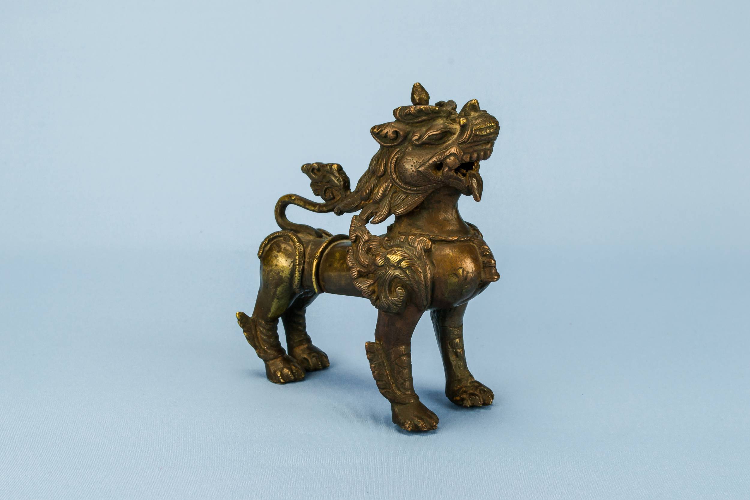 Spectacular Antique Bronze — Tibetan bronze dog sculpture